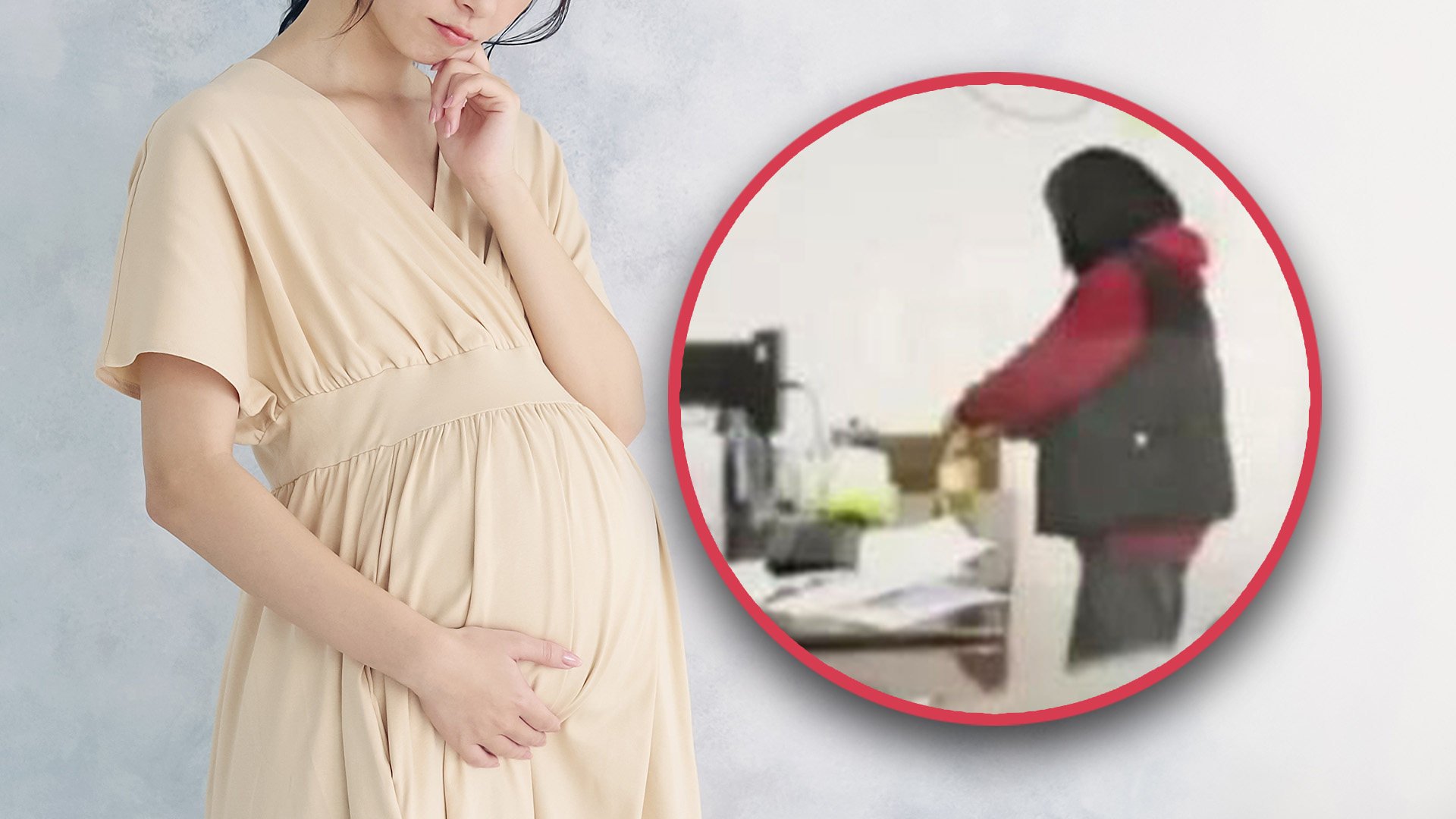 Police in China have launched an investigation after a female office worker was captured on camera pouring a potentially toxic substance into the drink of a pregnant colleague. Photo: SCMP composite/Shutterstock/Weibo