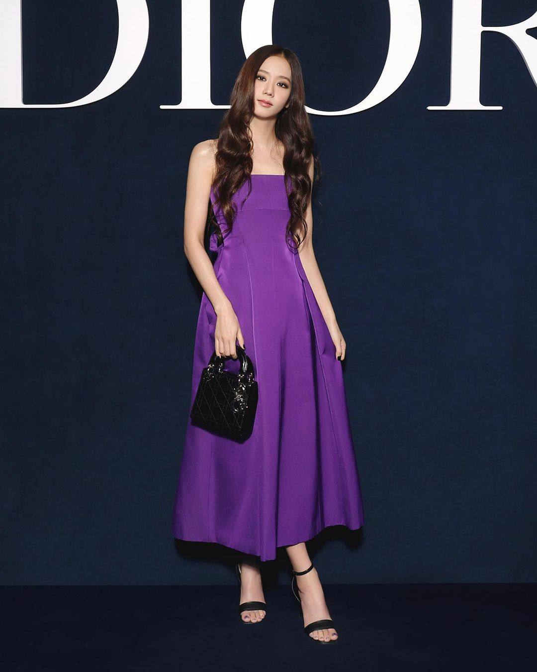 Jisoo of K-pop girl group Blackpink in a purple strapless dress at a Dior fashion event. Purple dye was hard to obtain thousands of years ago and purple fabric the preserve of the Roman elite and later the Byzantine imperial court. Photo: Instagram/@sooyaaa_