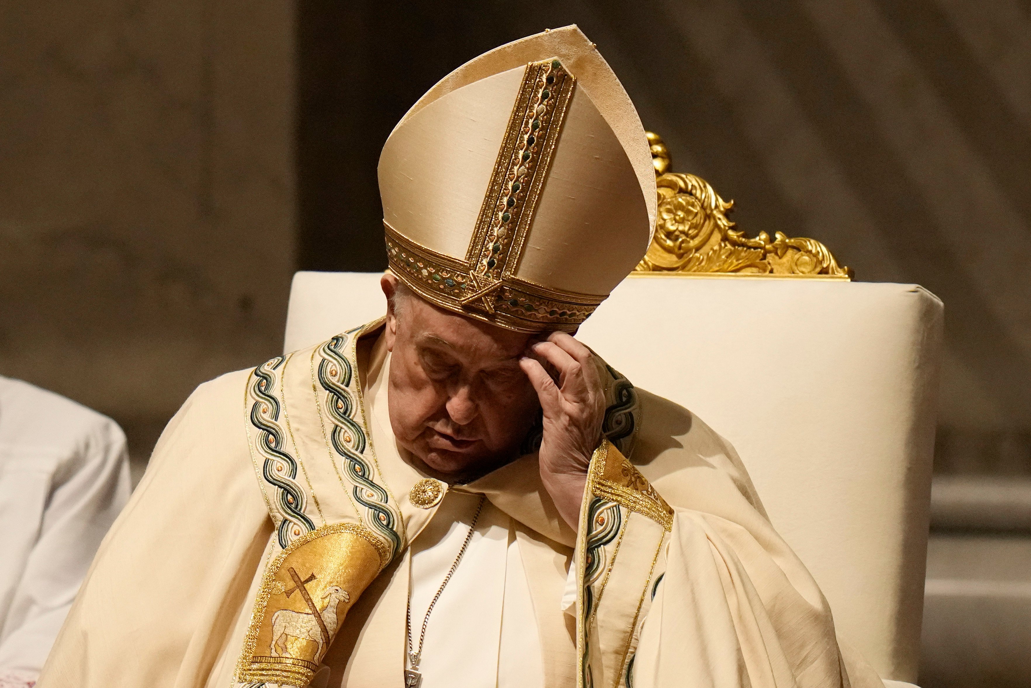 Pope Francis has presided this weekend over Easter vigil celebrations at the Vatican. Photo: AP