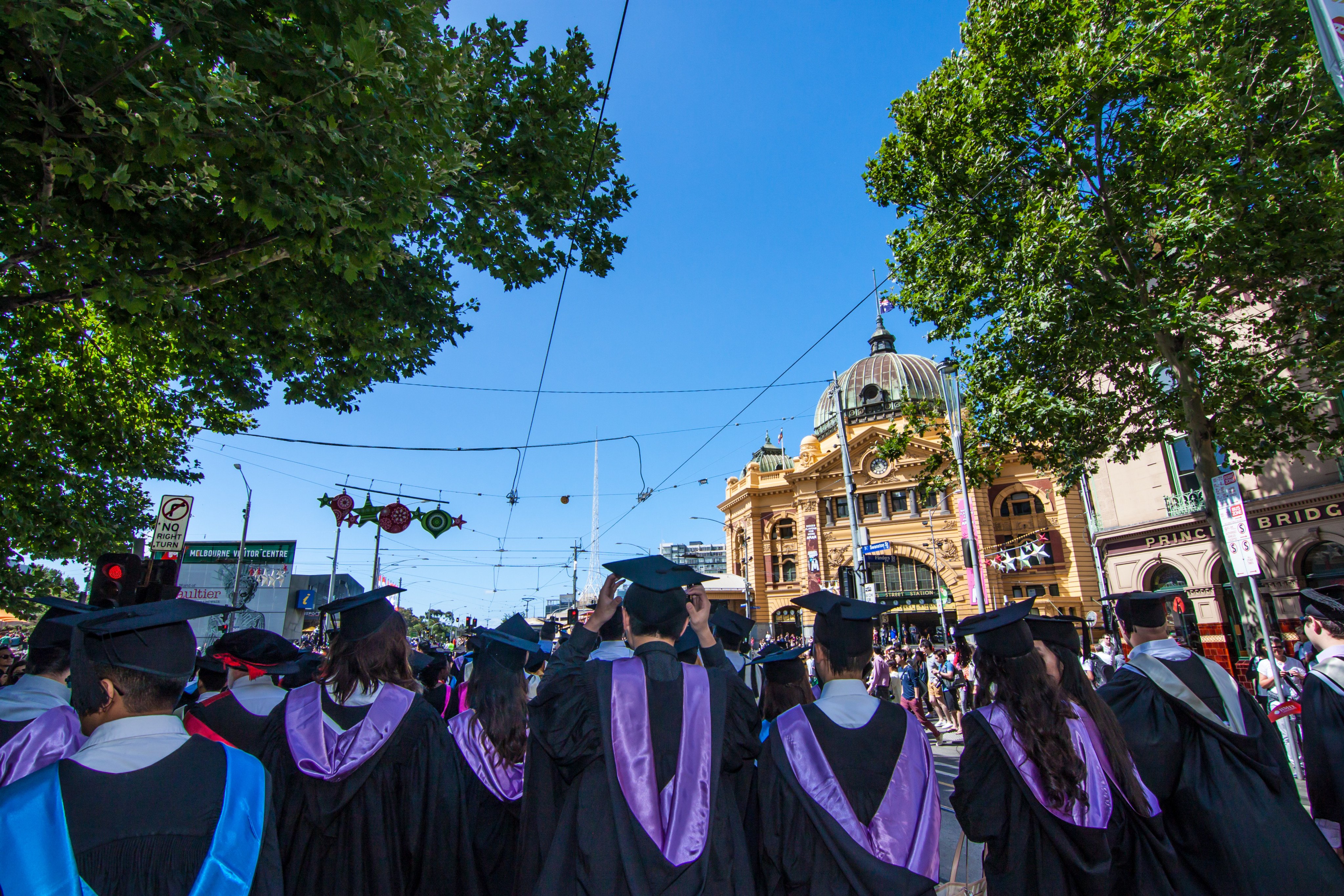 University graduation day in Melbourne. The number of students coming from Nepal, Colombia and the Philippines to Australia has surged more than 300 per cent in recent years. Photo: Shutterstock