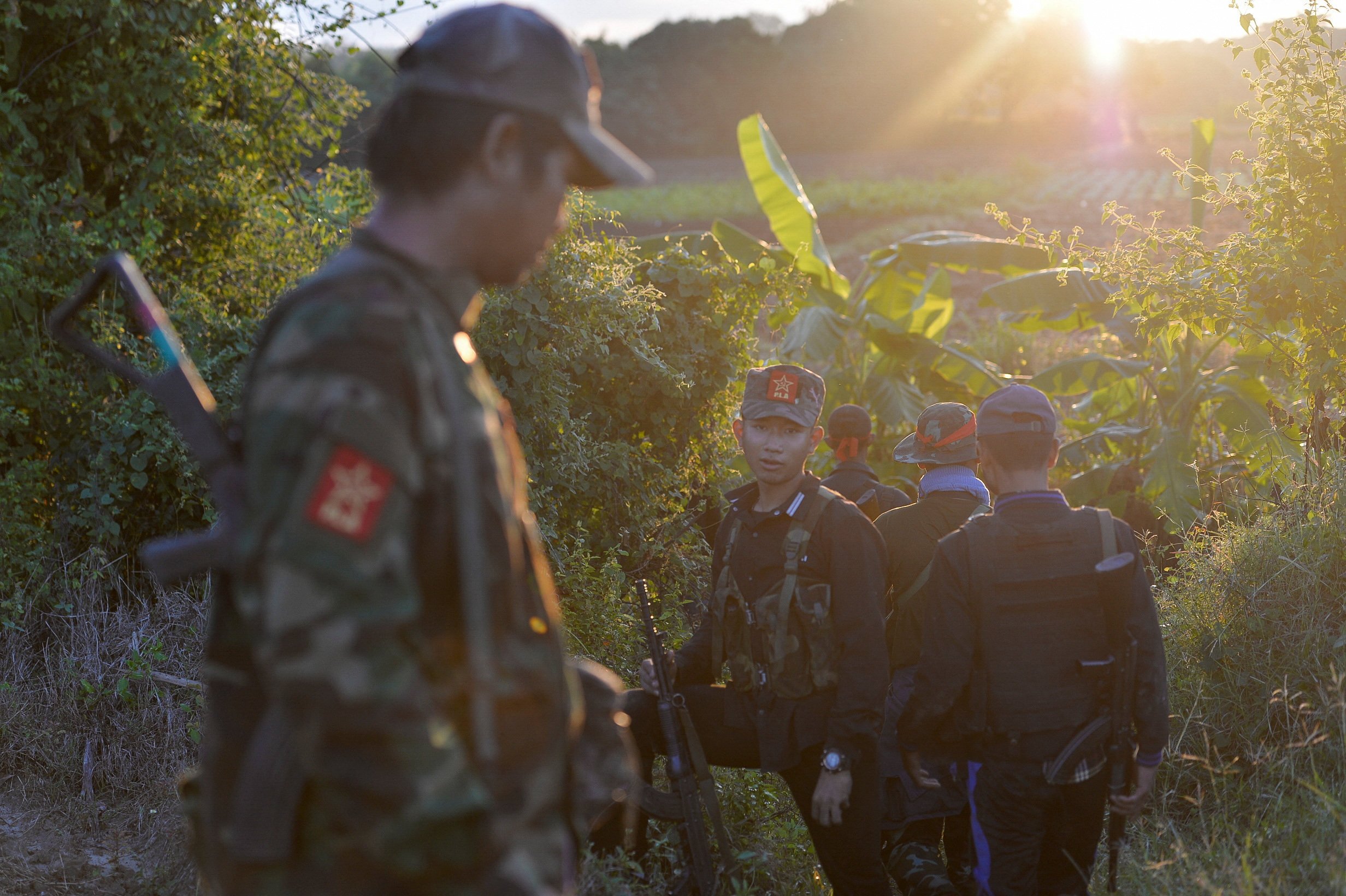 Members of the PLA pictured on patrol near the border with Myanmar. Photo: Reuters 