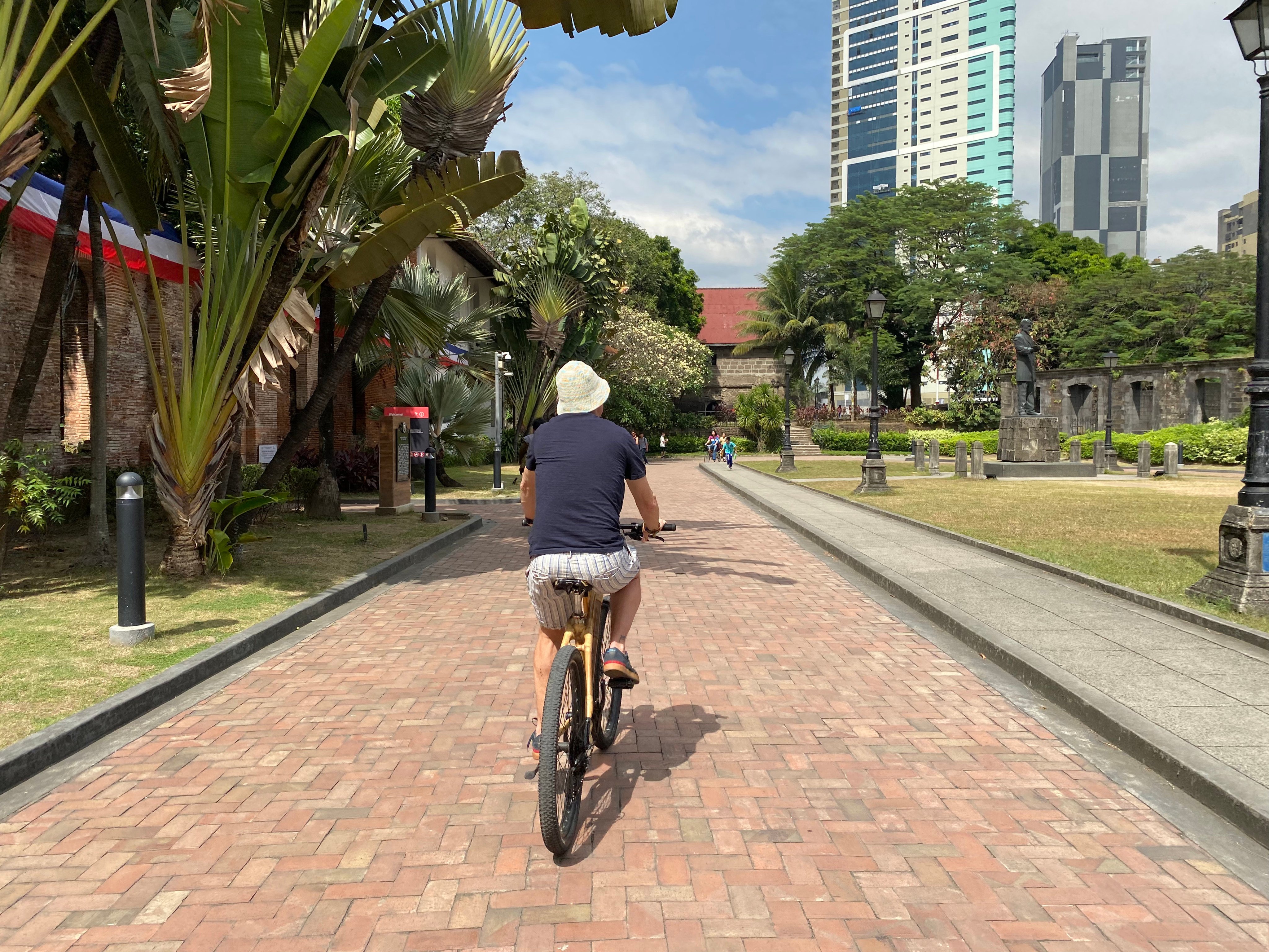 A guided cycling tour through Intramuros, the oldest part of Manila in the Philippines, takes in courtyards, gardens and a site closely connected to the darkest period in the former Spanish city’s recent history. Photo: Tamara Hinson