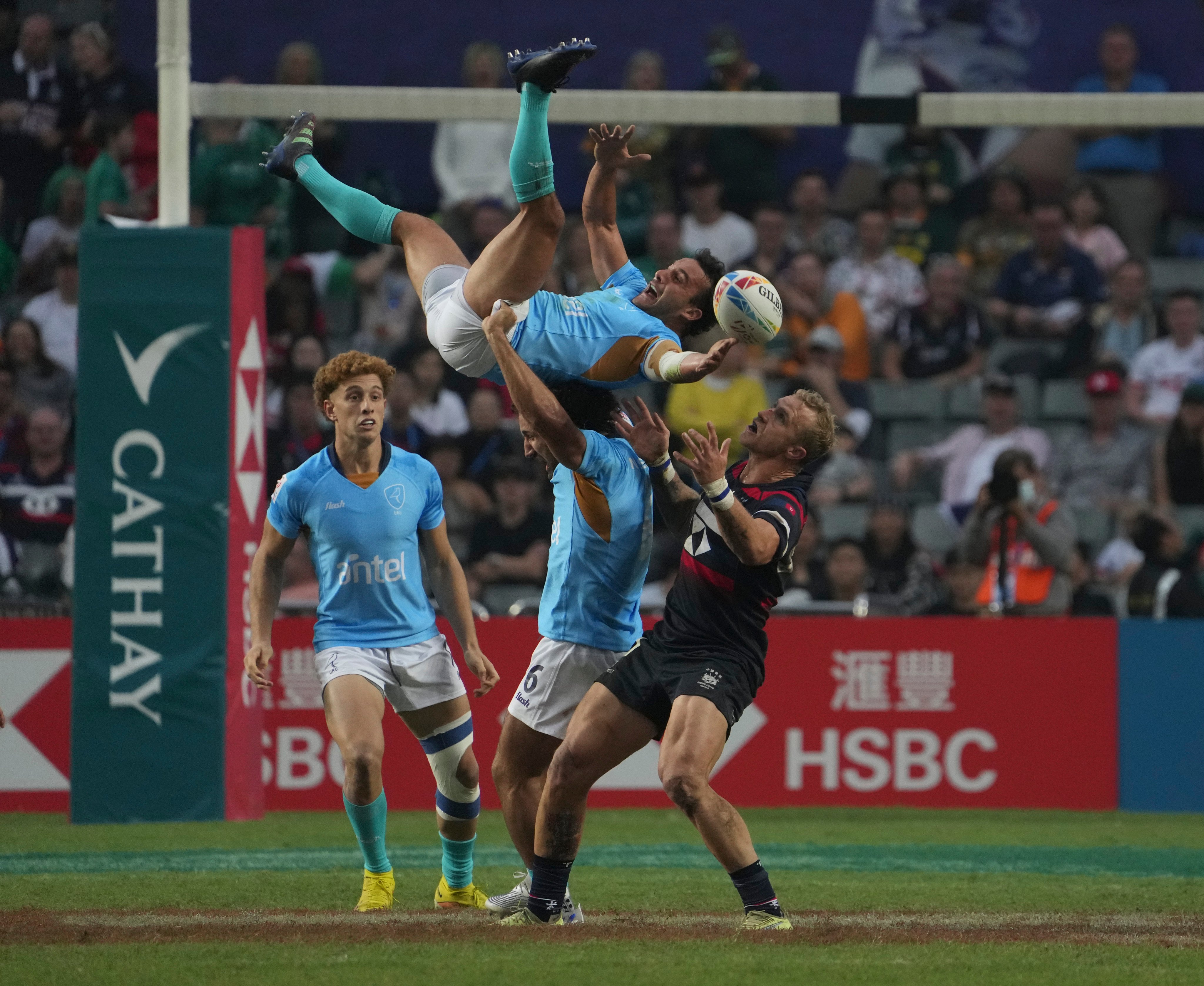 Max Woodward (right) retains his appetite for top-level rugby, and is relishing the growing competition for Hong Kong places. Photo: Elson Li