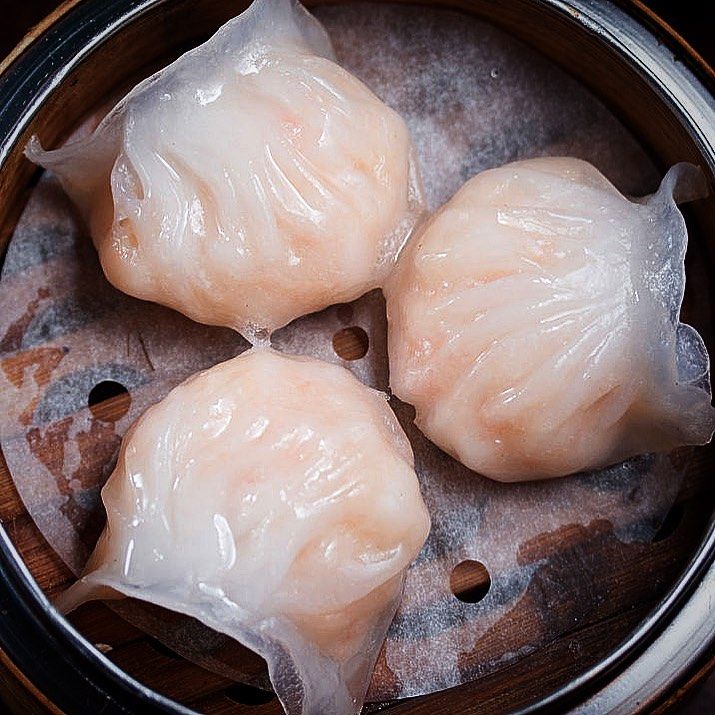 Ding Dim 1968’s quarter pounder shrimp king har gao. Photo: Instagram / @dingdim1968