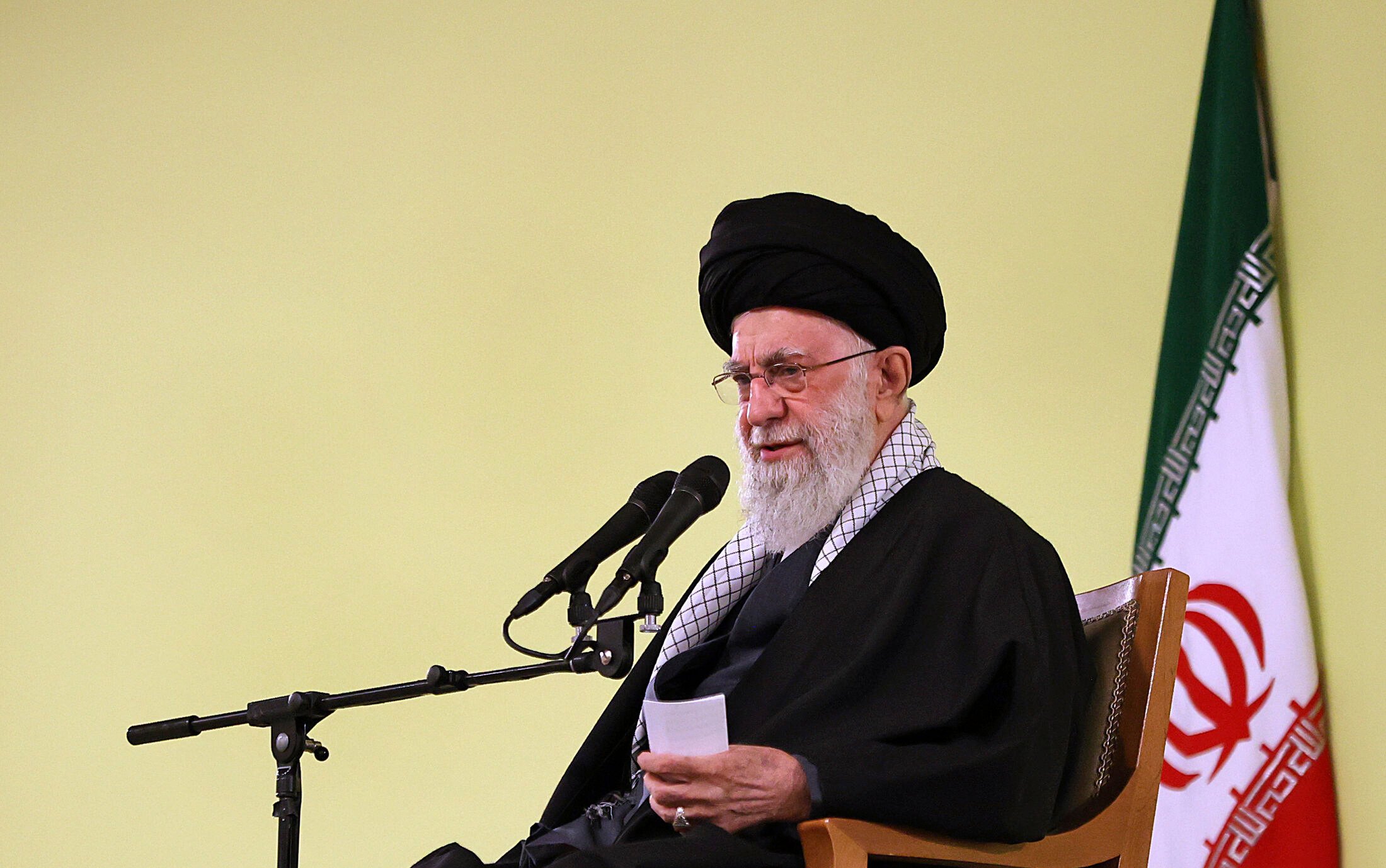 Iranian supreme leader, Supreme Leader Ayatollah Ali Khamenei,  vowed revenge on Israel for an airstrike that killed two of its top generals at the Iranian embassy compound in Damascus, Syria. Photo: Office of the Iranian Supreme Leader/via AP