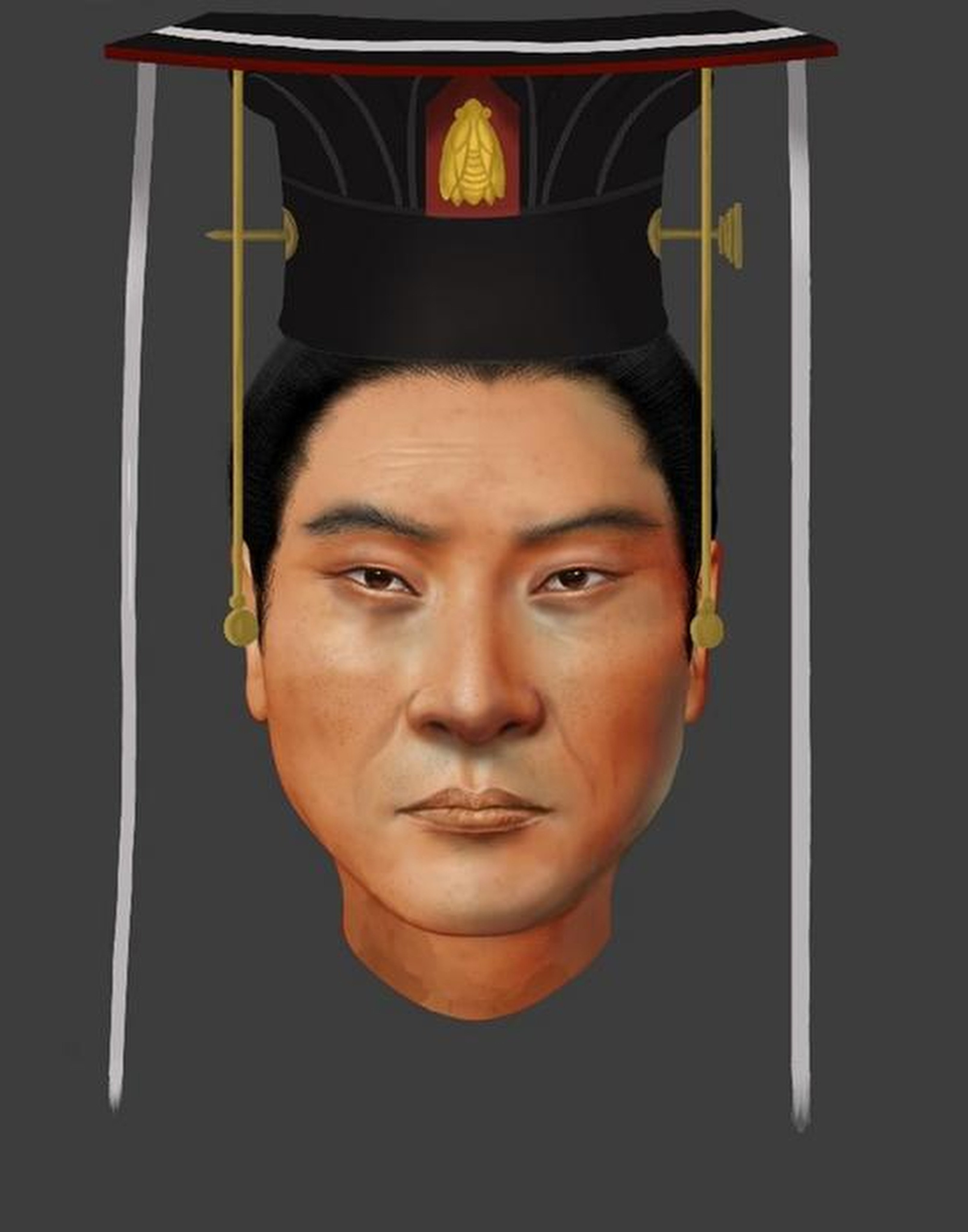 The facial reconstruction of Emperor Wu. Photo: Pianpian Wei
