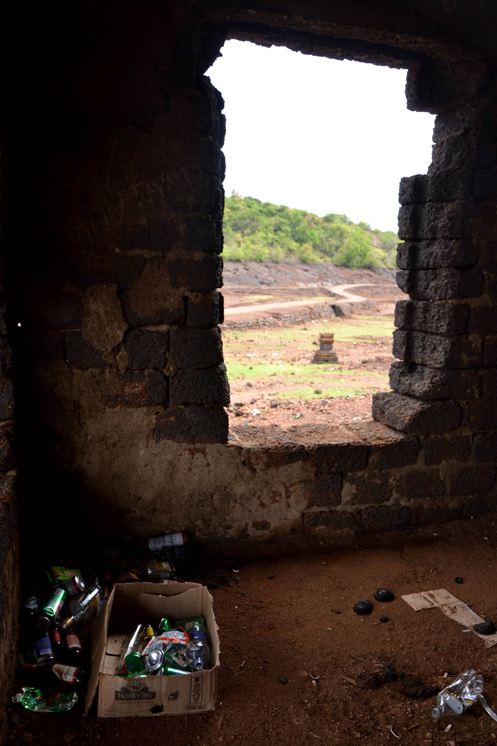 How a drowned village in India reappears each summer, to be flooded by visitors and litter. A