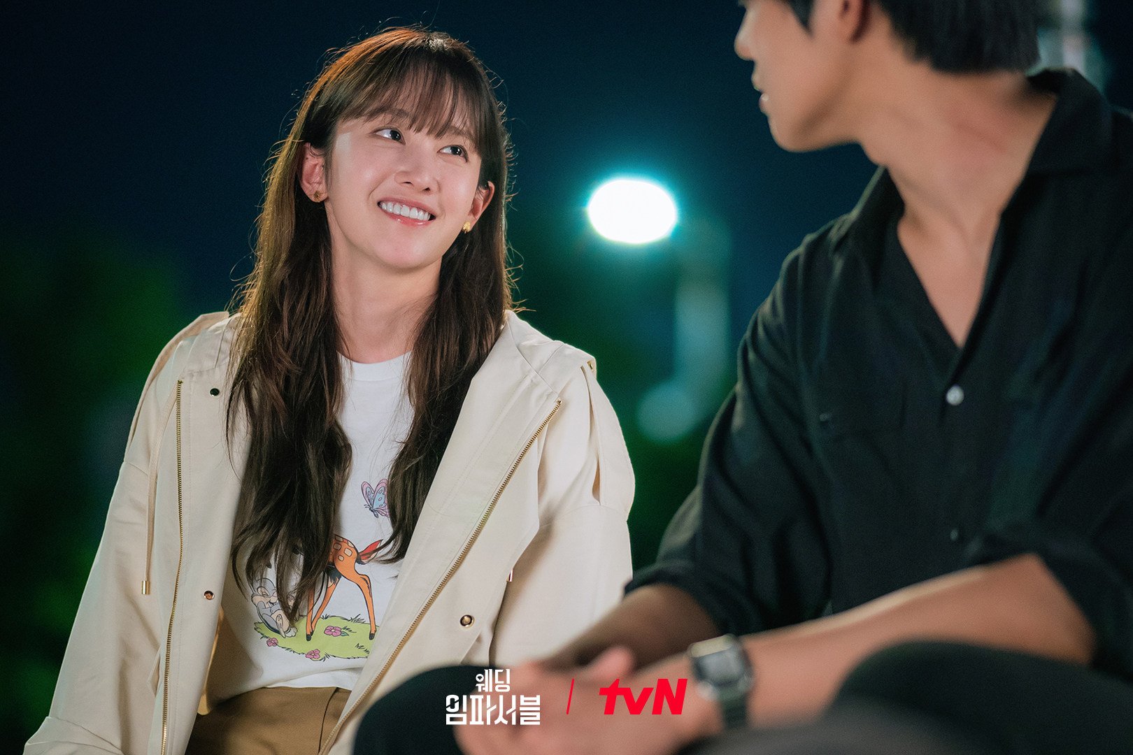 Jeon Jong-seo as struggling actress Na A-jeong, and Moon Sang-min as Lee Ji-han, the gay corporate heir’s brother she falls in love with, in a still from Wedding Impossible. The Amazon Prime K-drama starts off fun, but meanders its way to an unsatisfying end.