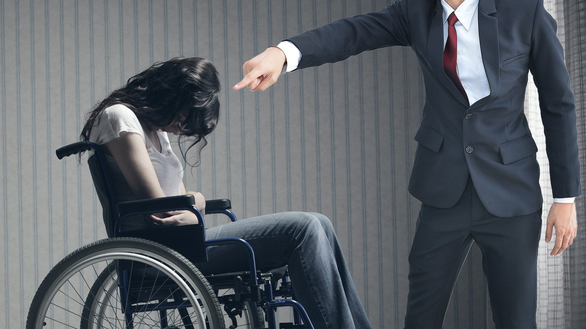 A court in China has ordered an abusive husband who called his disabled wife “trash” to pay her US$4,200 in compensation. Photo: SCMP composite/Shutterstock