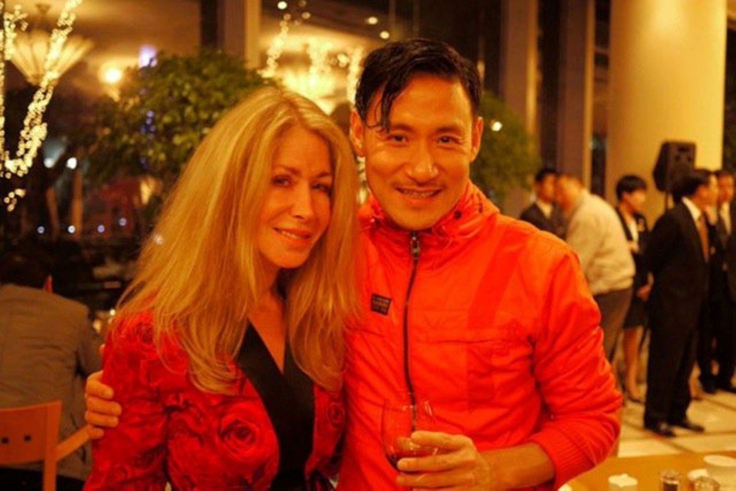 Seeman with Jacky Cheung, the Cantopop star for whom she has written several songs. Photo: Facebook/Roxanne Seeman