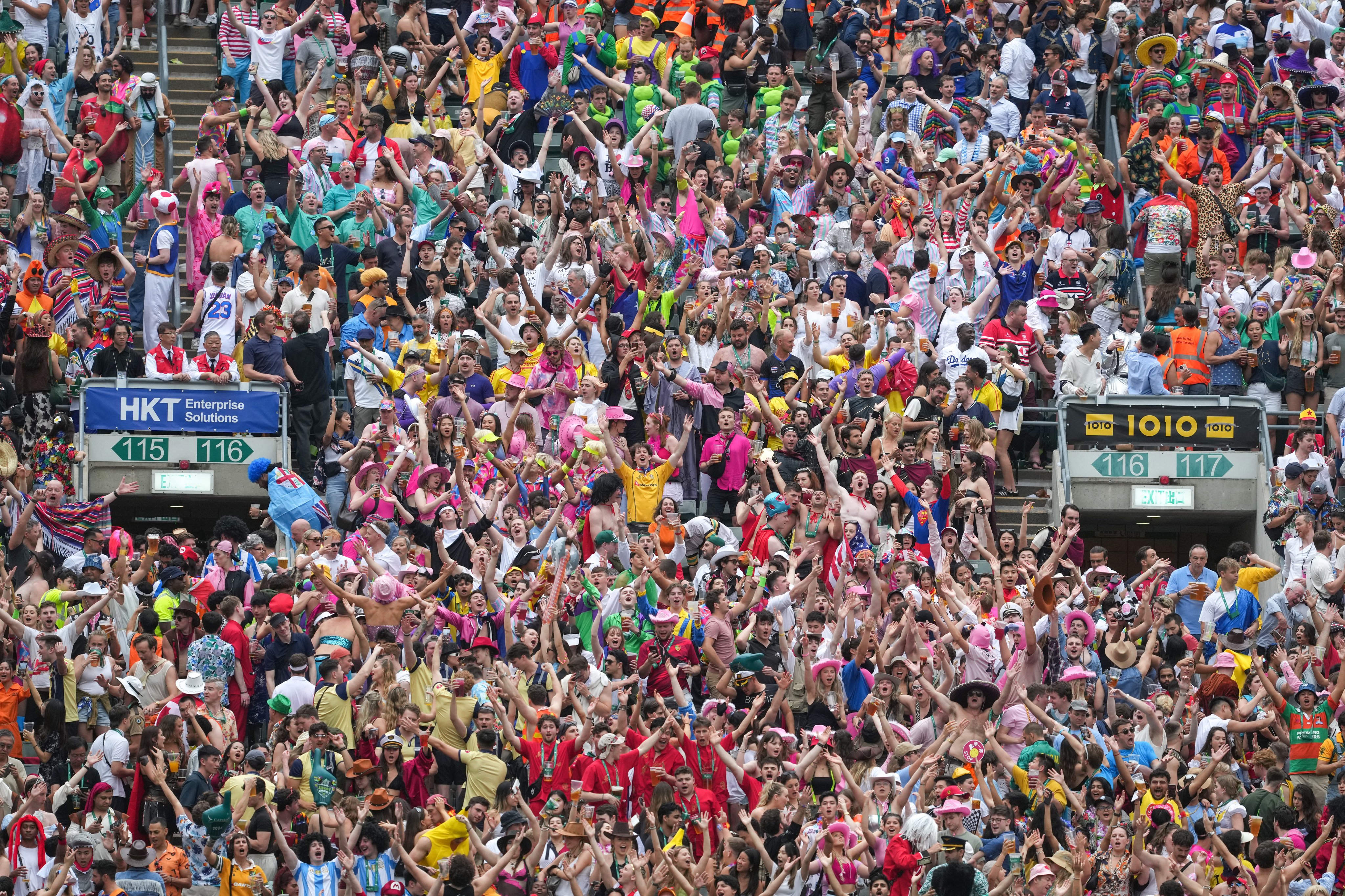 Fans will have one more chance to savour the current stadium on day three of the 2024 Hong Kong Sevens. Photo: Elson Li