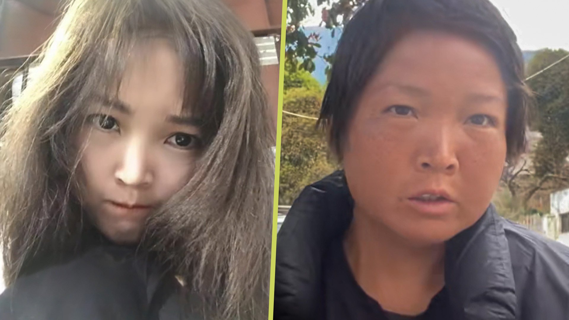 A young woman hiker in China has hit back at critics online who say her weather-beaten face makes her look decades older than her 28 years. Photo: SCMP composite/Douyin