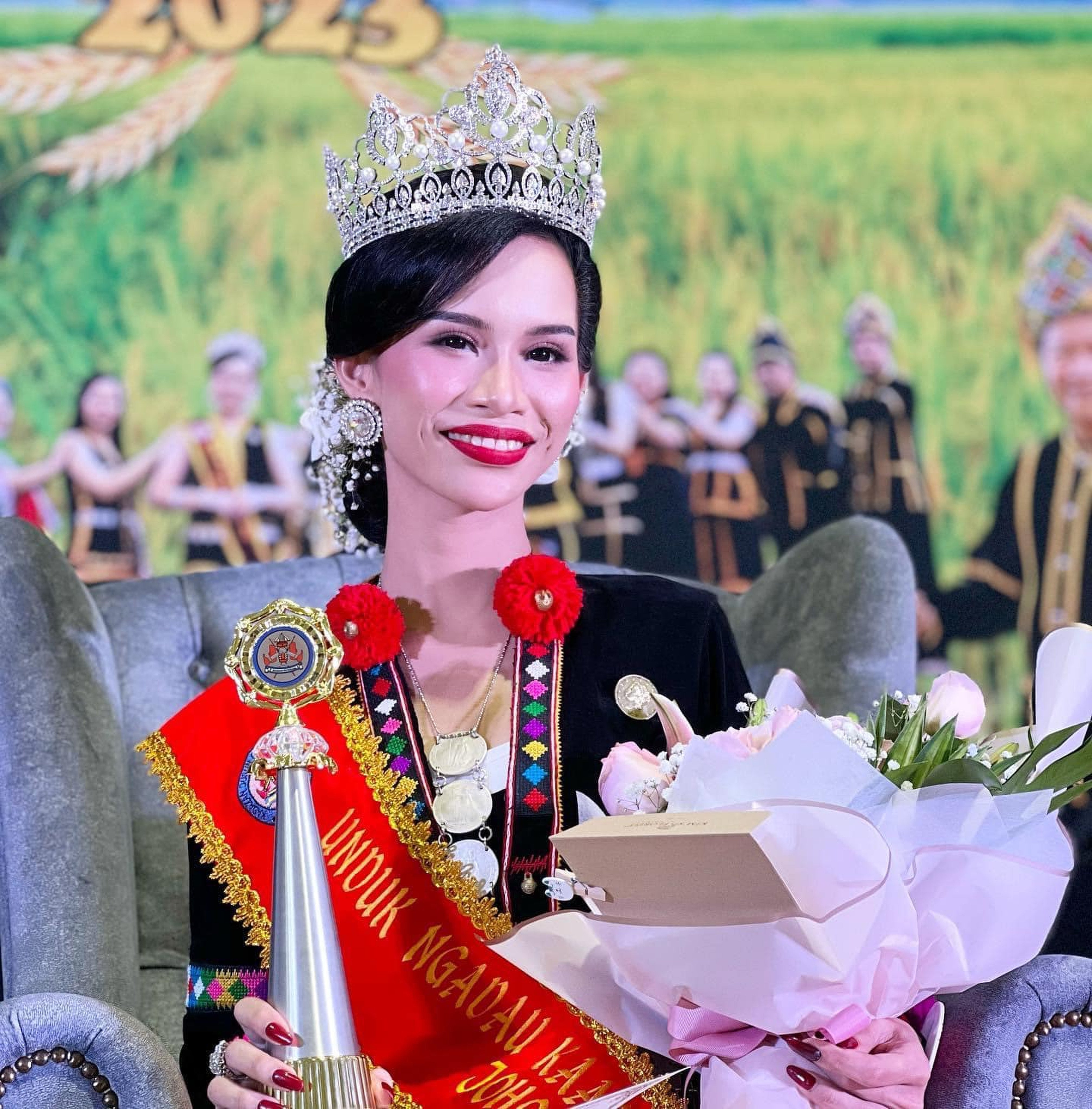 Malaysian Tiktokker turned beauty queen Viru Nikah Terinsip. Photo: Facebook/ViruNikahTerinisip