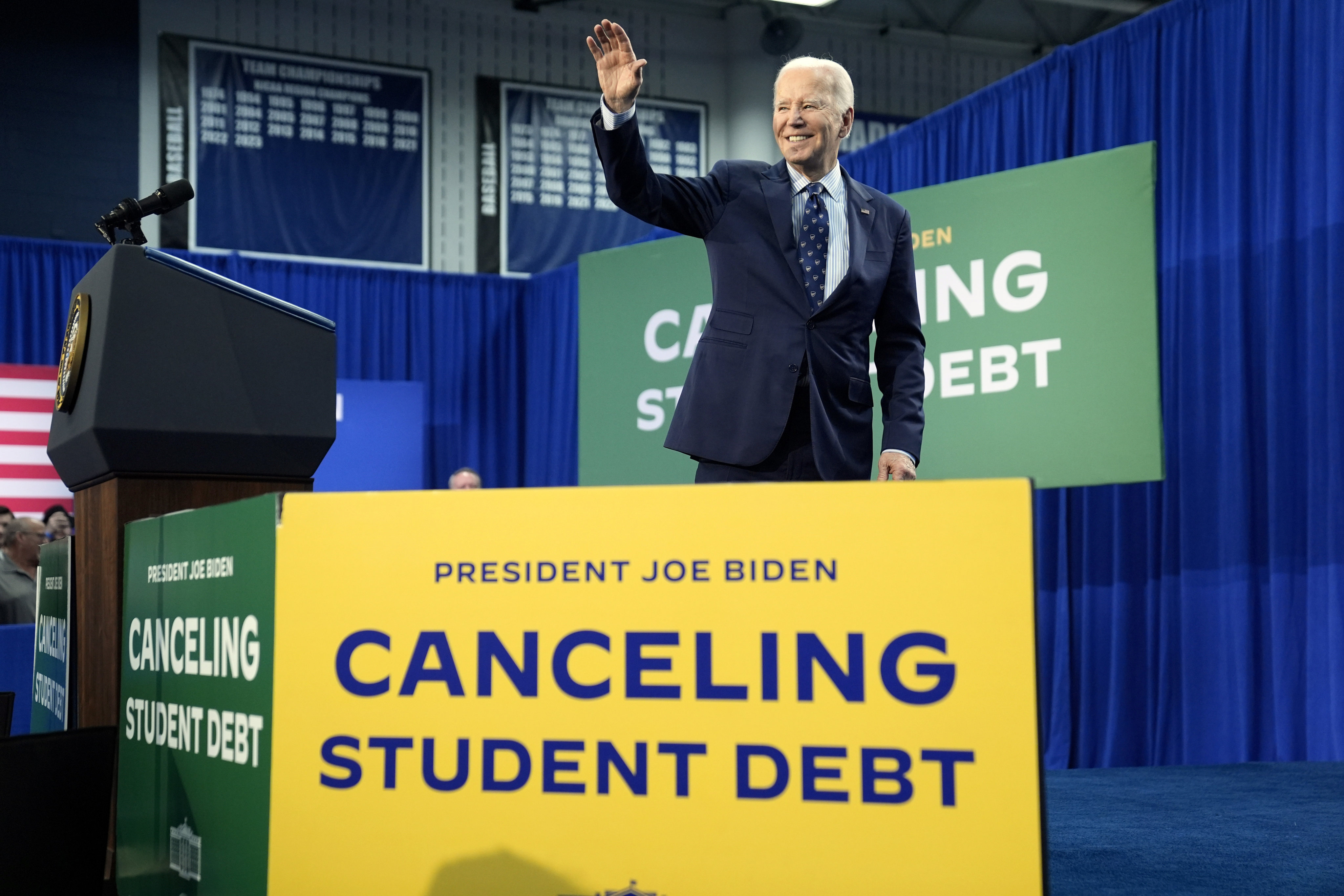US President Joe Biden on Monday. Photo: AP