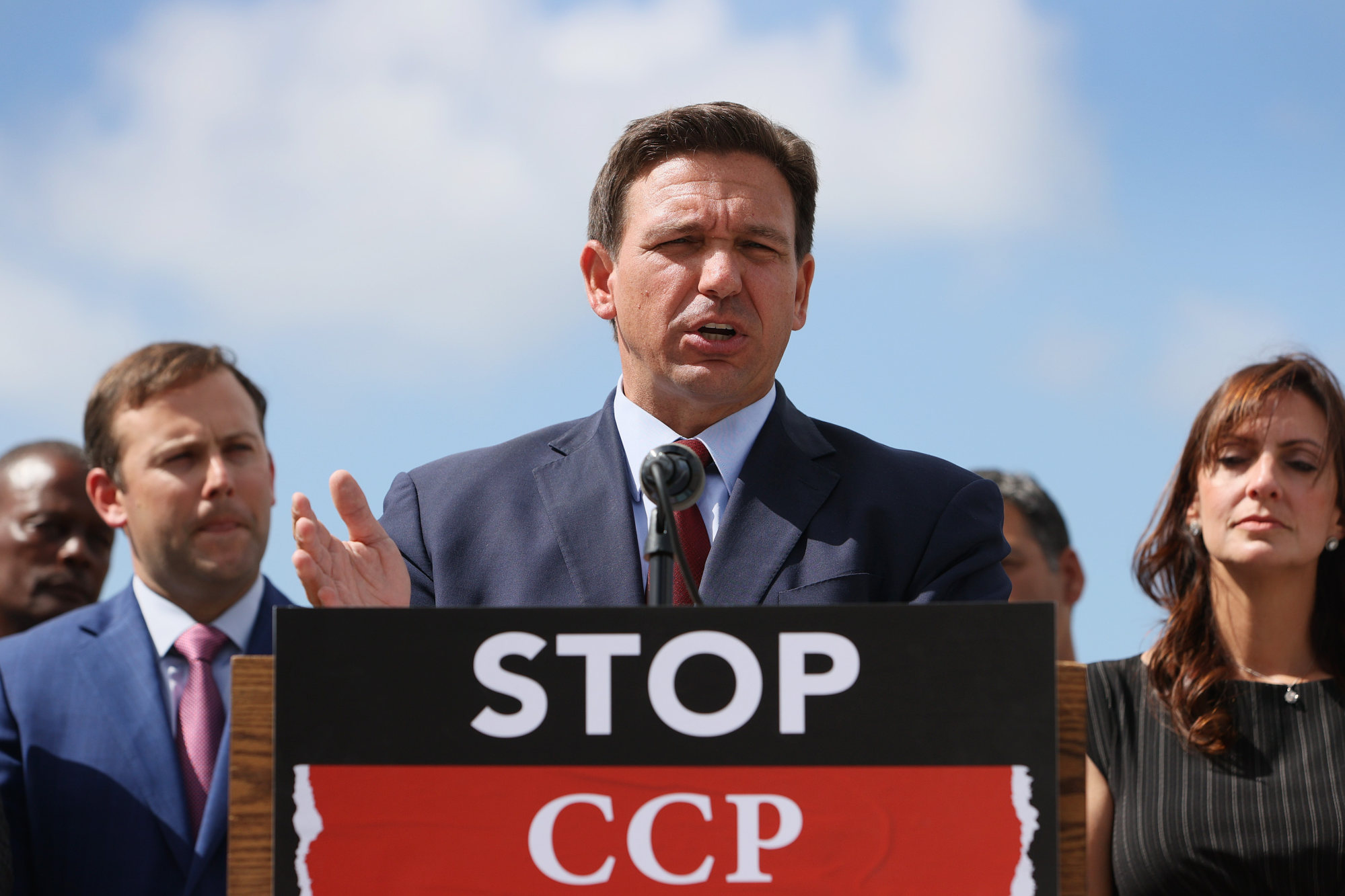 Governor Ron DeSantis of Florida, a Republican, signed the legislation into law last year. Photo: Getty Images