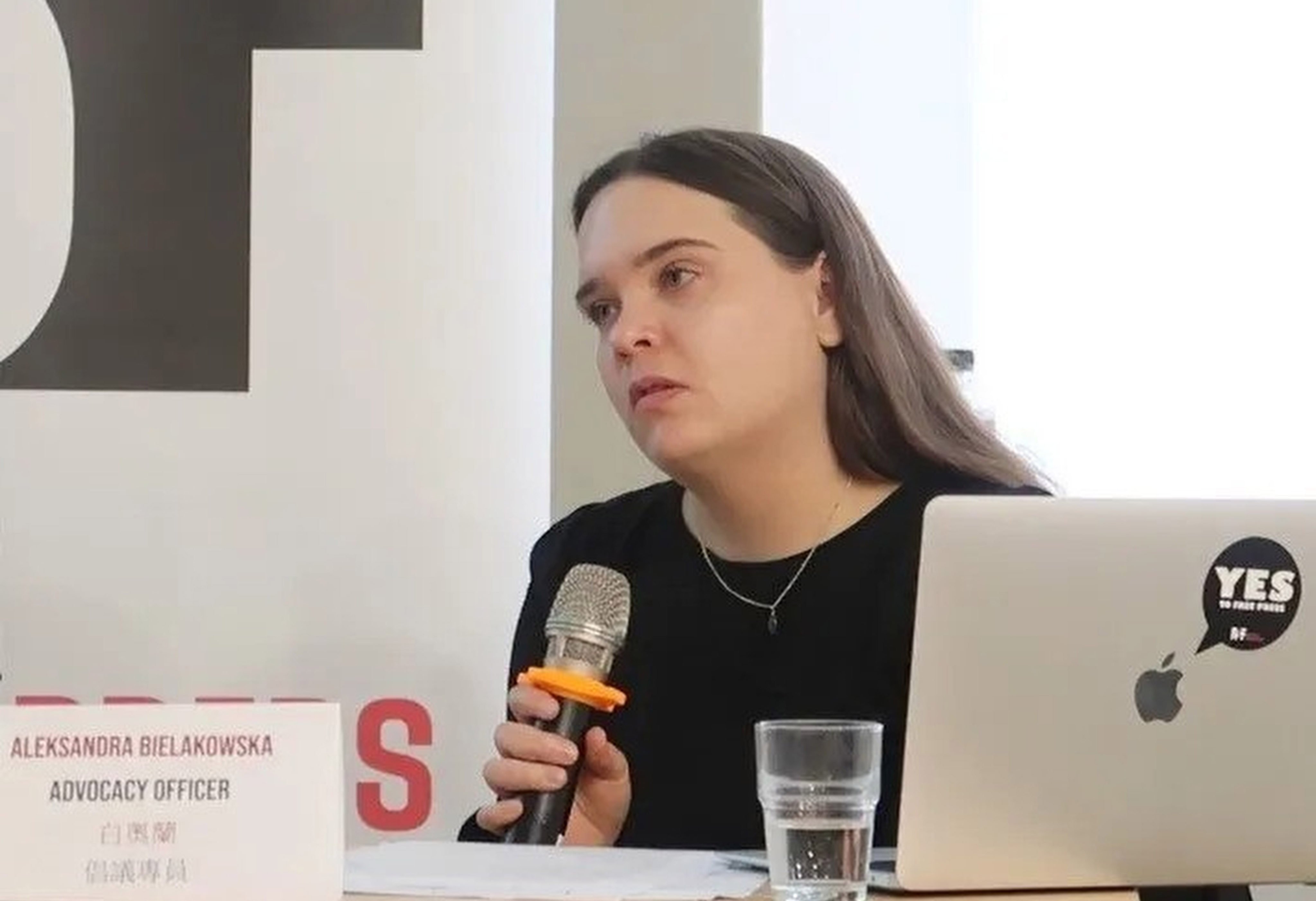 Reporters Without Borders has said advocacy officer Aleksandra Bielakowska was searched and questioned in a detention lasting six hours at the Hong Kong International Airport before she was deported. Photo: Handout