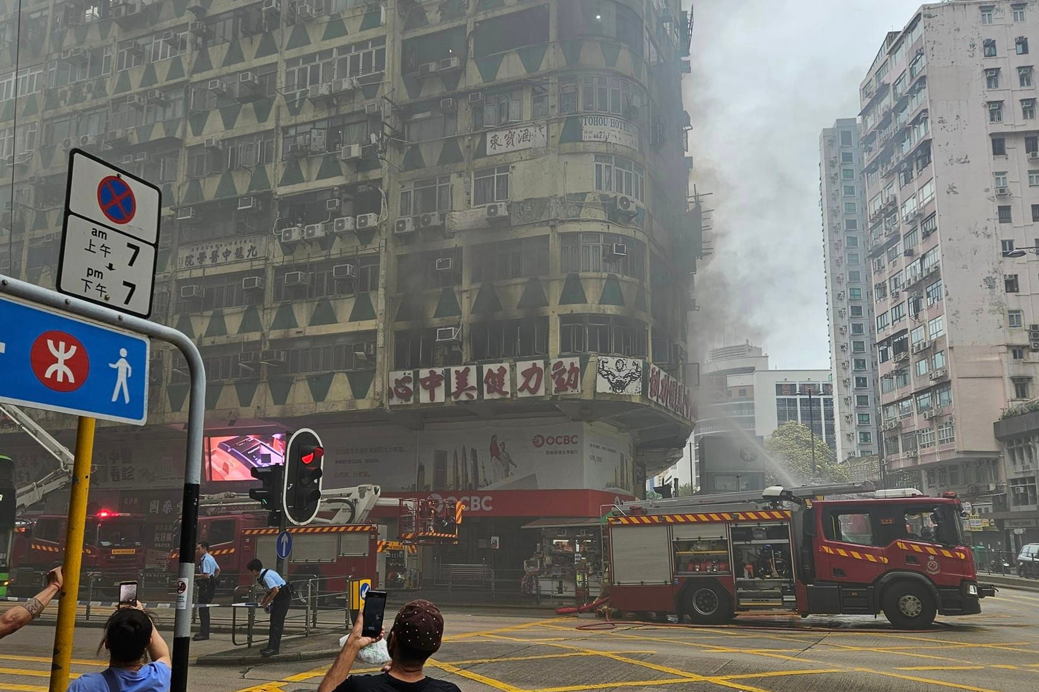Fire at Hong Kong’s New Lucky House kills at least five, injures 35. Photo: Facebook/Biohacker Keto