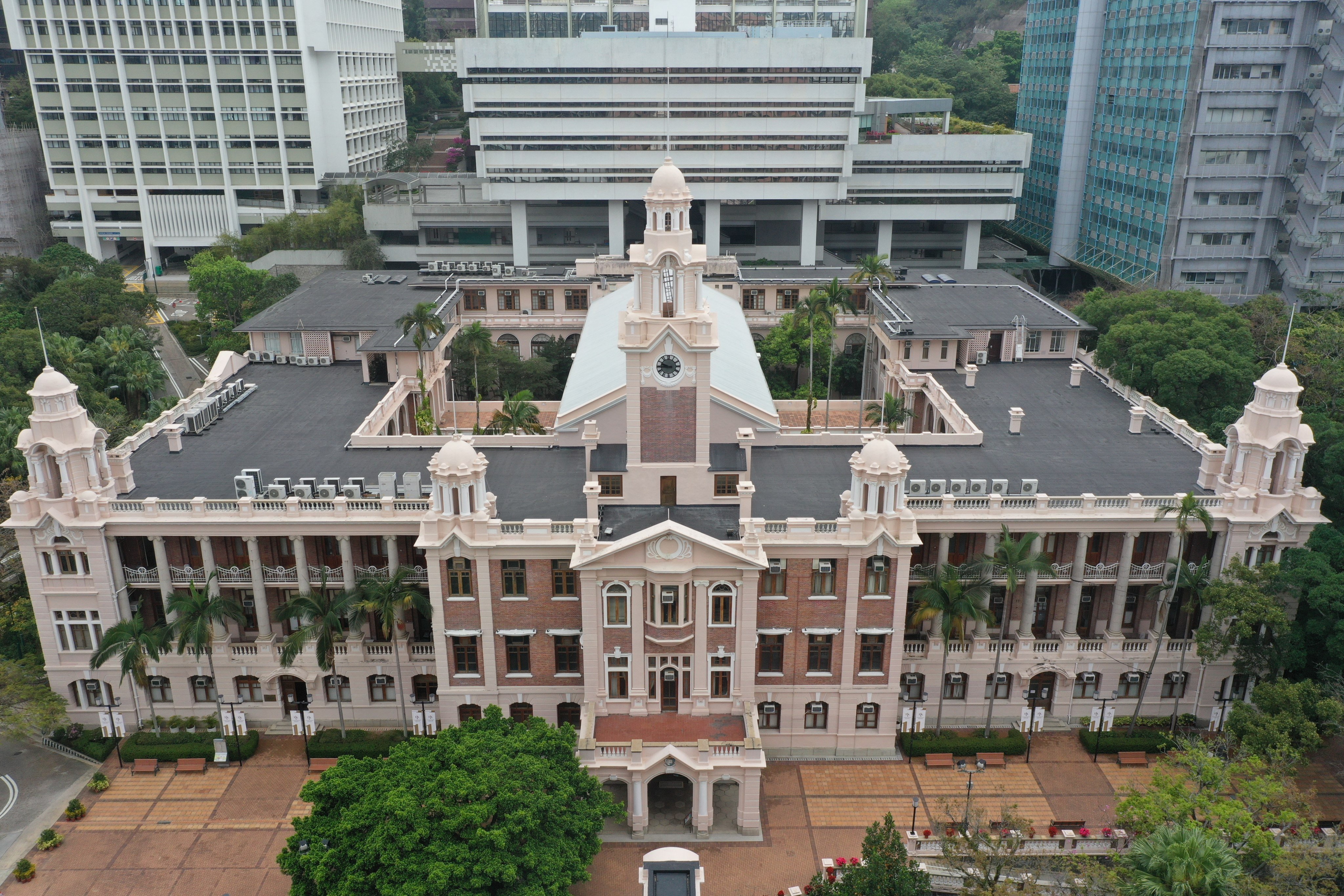 Loke Yew Hall and other University of Hong Kong buildings in Pok Fu Lam on March 2022. The univeristy is planning to build a centre for innovation on a site near its main campus.     Photo: Sam Tsang