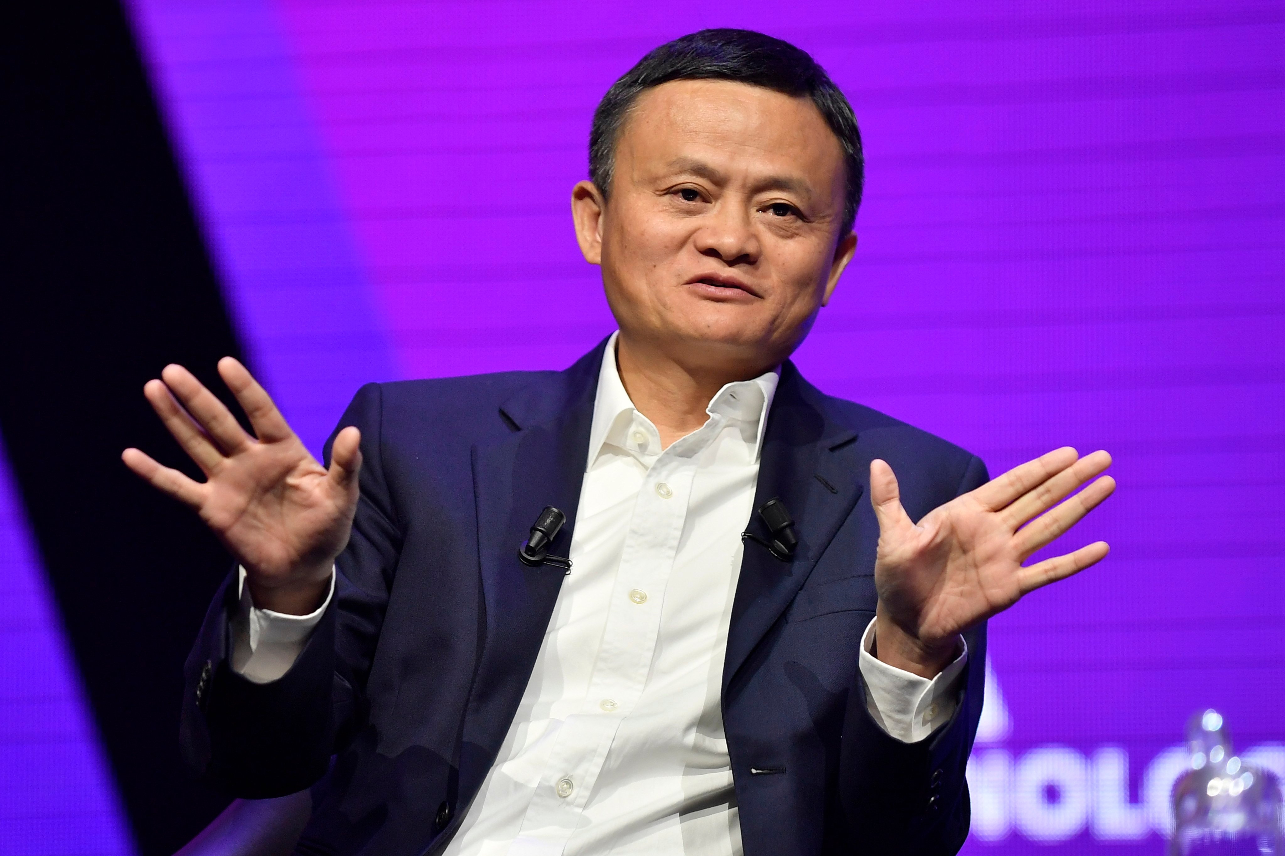 Alibaba Group co-founder and executive chairman Jack Ma at the Vivatech startups and innovation fair in Paris, France, on May 16, 2019 Photo: EPA-EFE