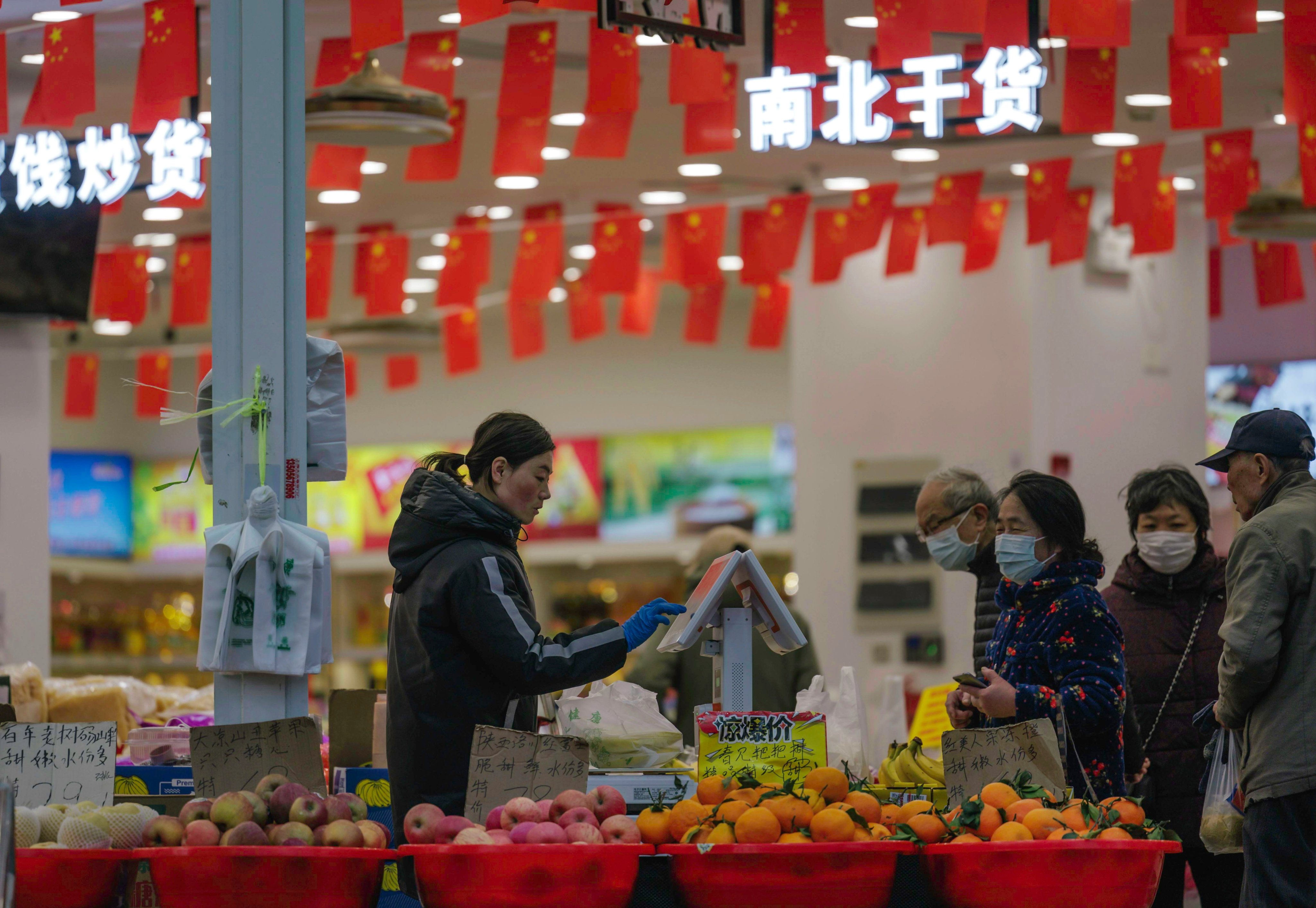 China’s consumer price index (CPI) grew by 0.1 per cent year on year in March. Photo: EPA-EFE