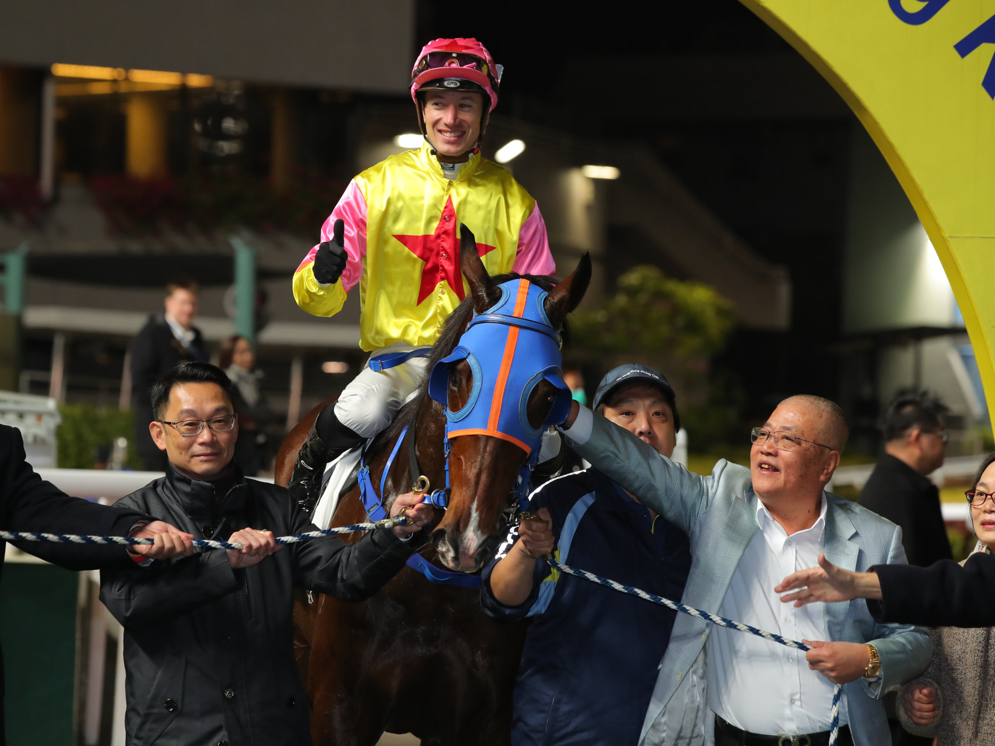 Jimmy Ting celebrates his latest winner at Sha Tin in January. Jimmy Ting celebrates his latest winner at Sha Tin in January.