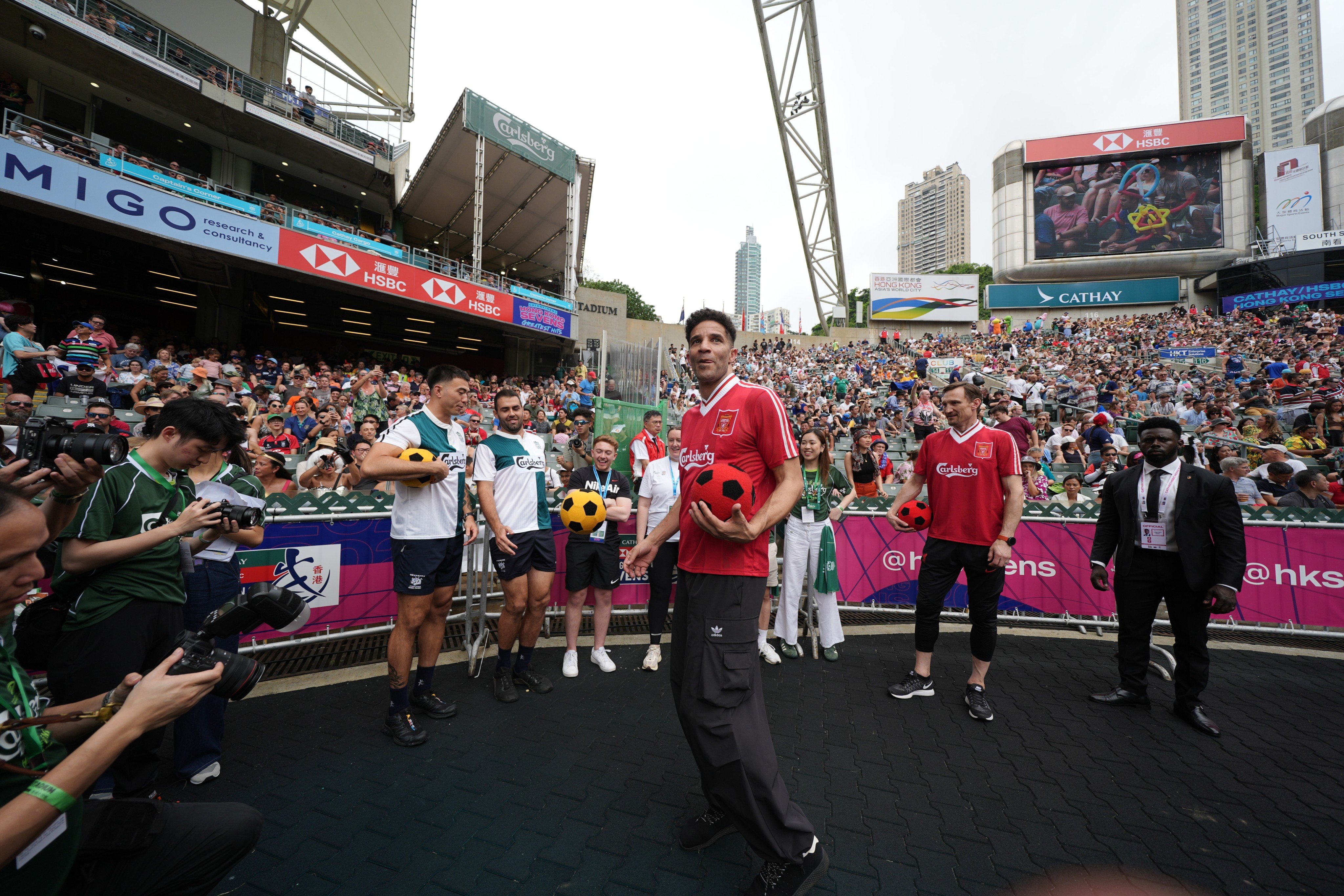 David James relished his first experience of the Cathay/HSBC Hong Kong Sevens. Photo: Eugene Lee