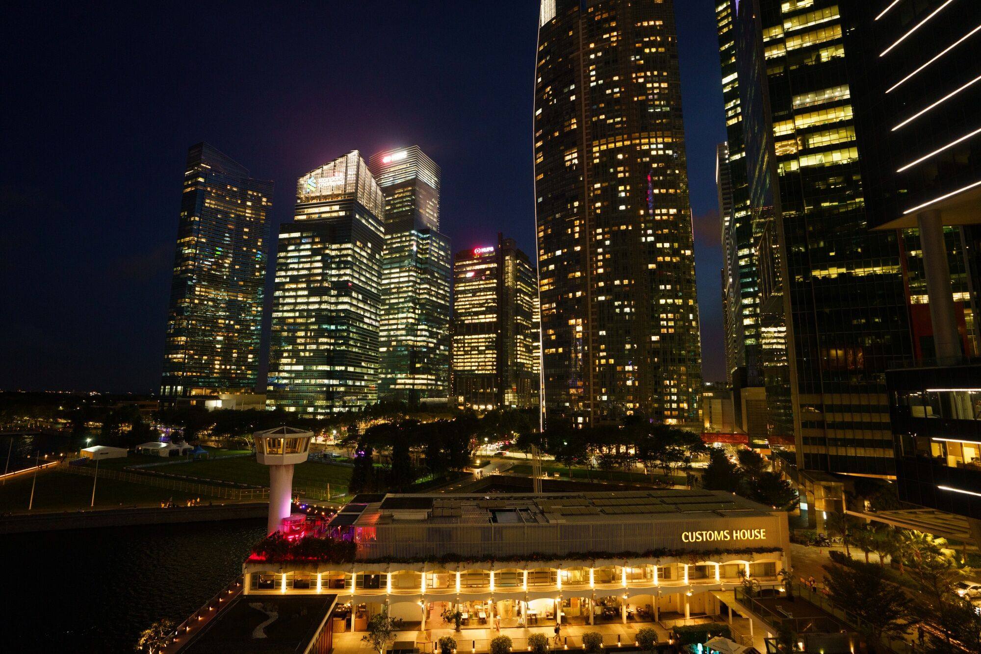 Singapore’s central business district. A married man admitted beating his girlfriend to death after learning she had multiple sexual partners. Photo: Bloomberg