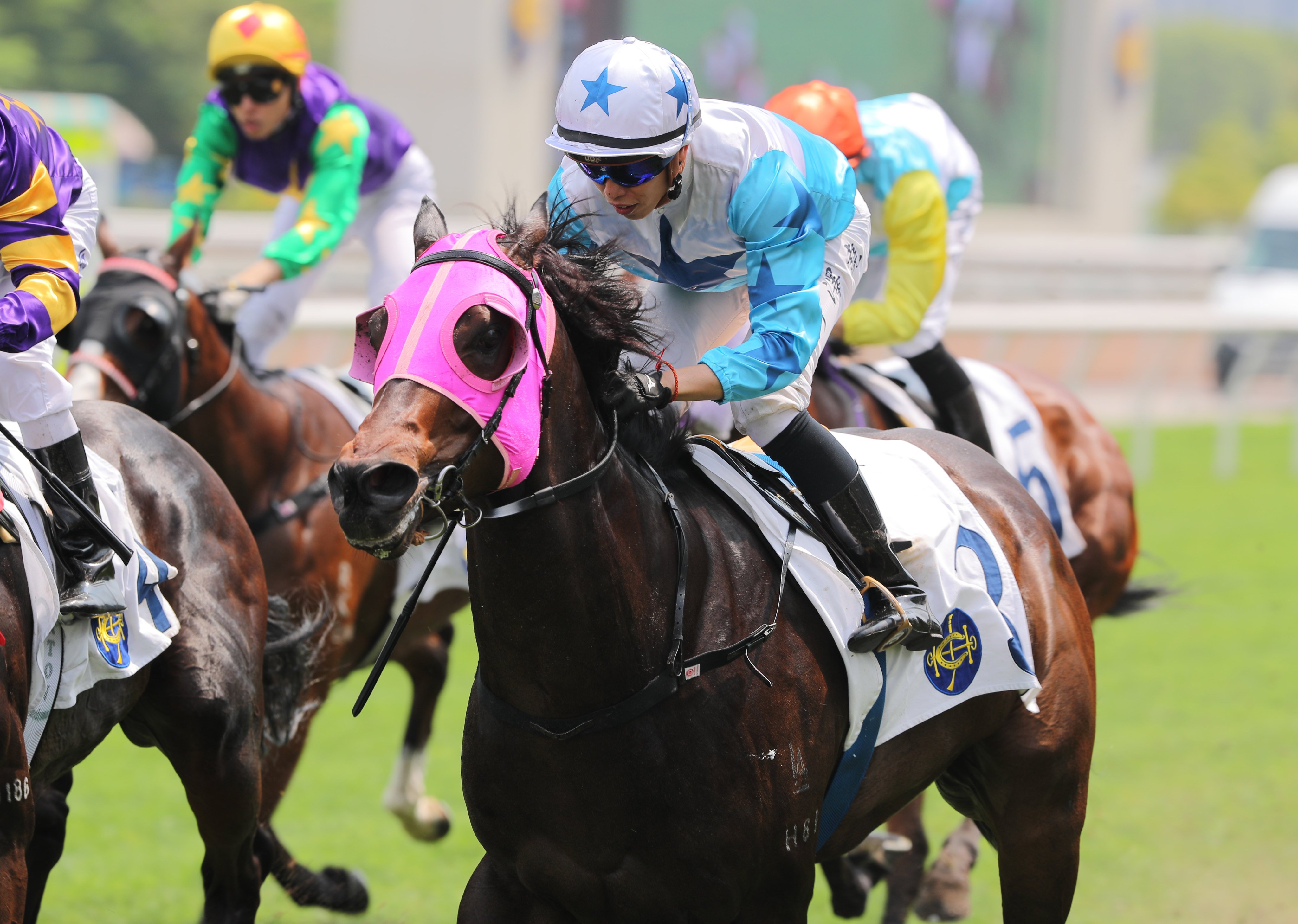 Vincent Ho boots home Baby Crystal at Sha Tin on Sunday. Photos: Kenneth Chan