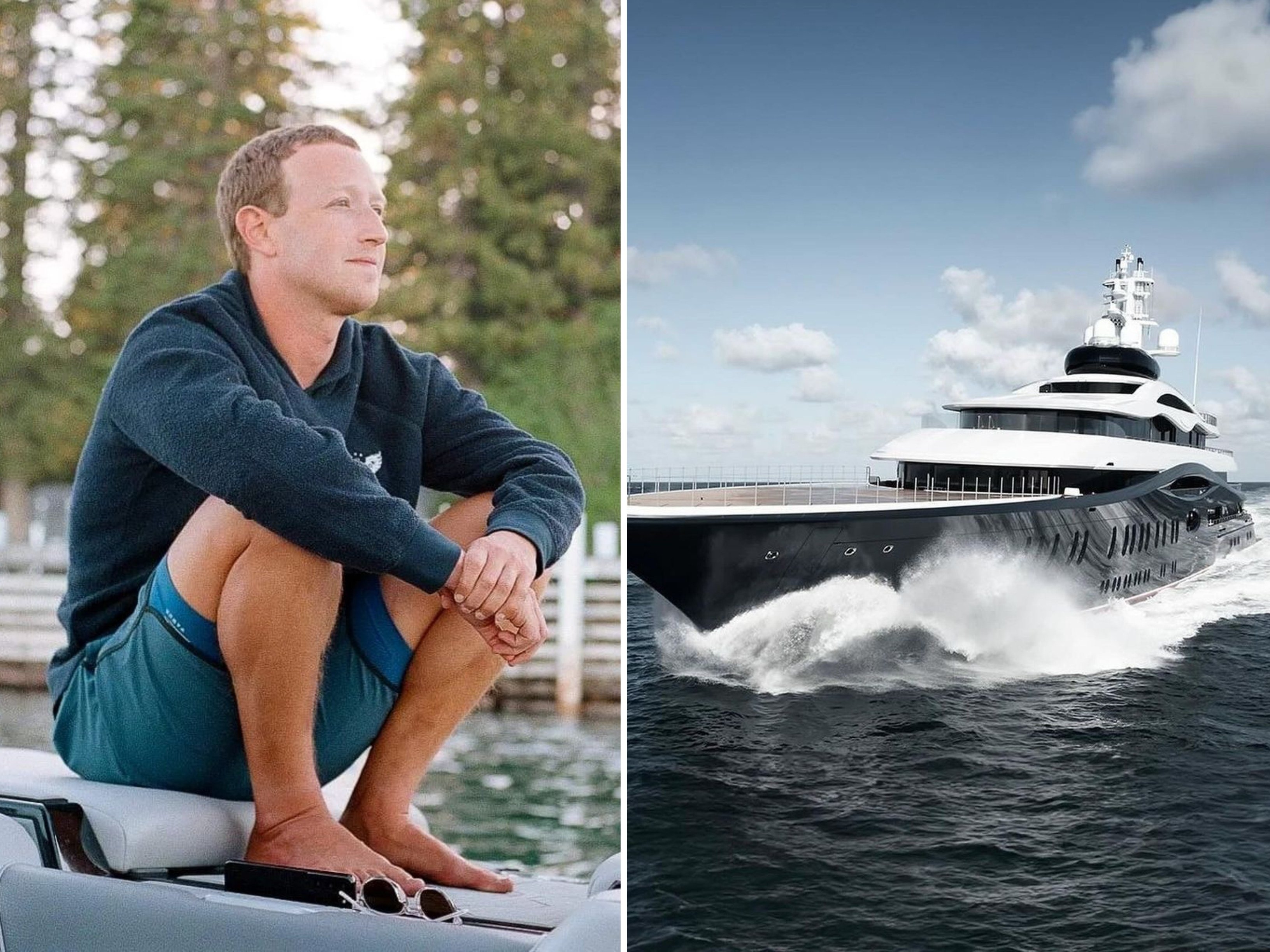 Meta boss Mark Zuckerberg is the proud new owner of a luxurious superyacht. Photos: @zuck, @guyfleury_photography/Instagram