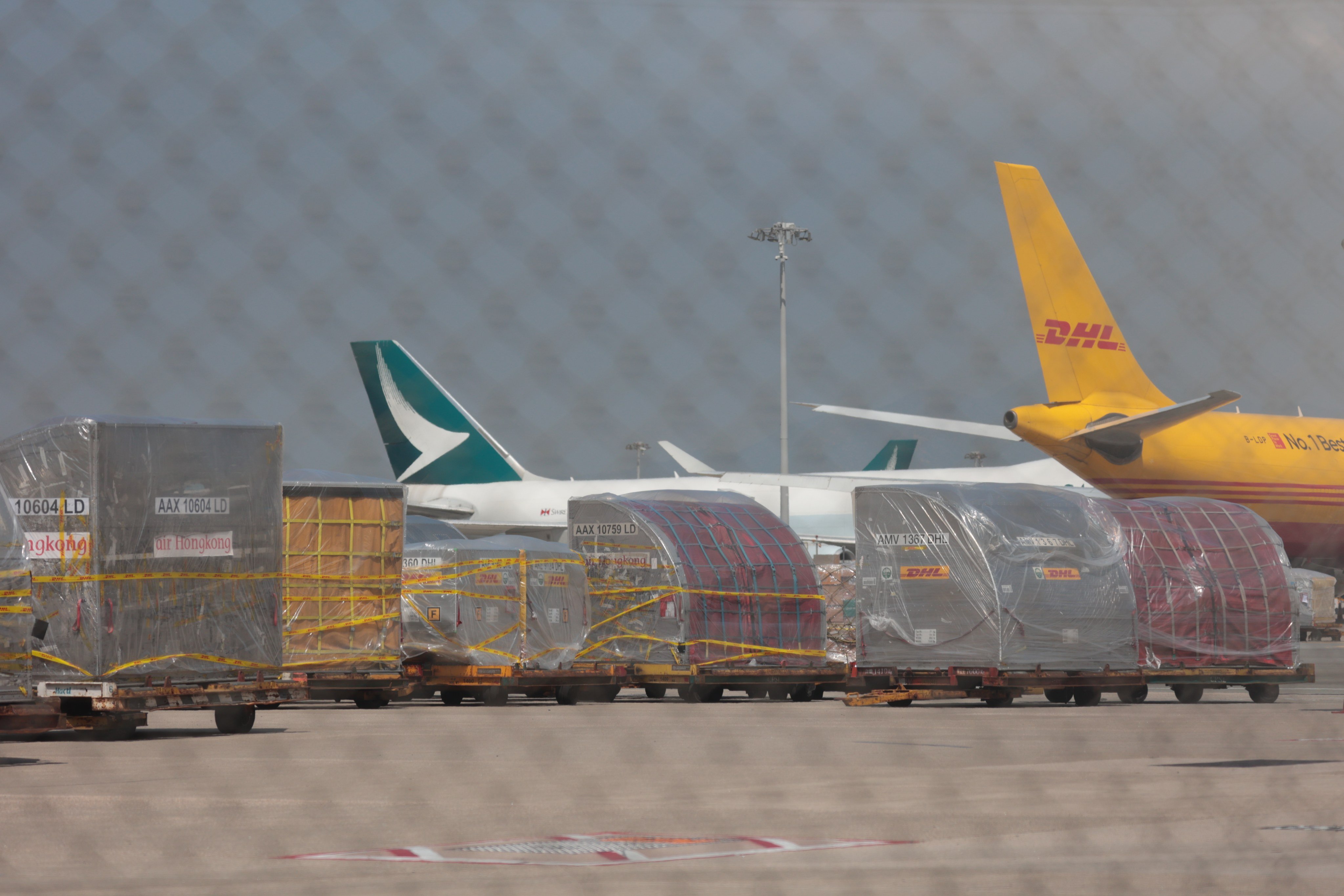 Hong Kong International Airport registered a 3.3 per cent increase in cargo volume to 4.3 million tonnes, according to provisional figures from Airports Council International. Photo: Sam Tsang