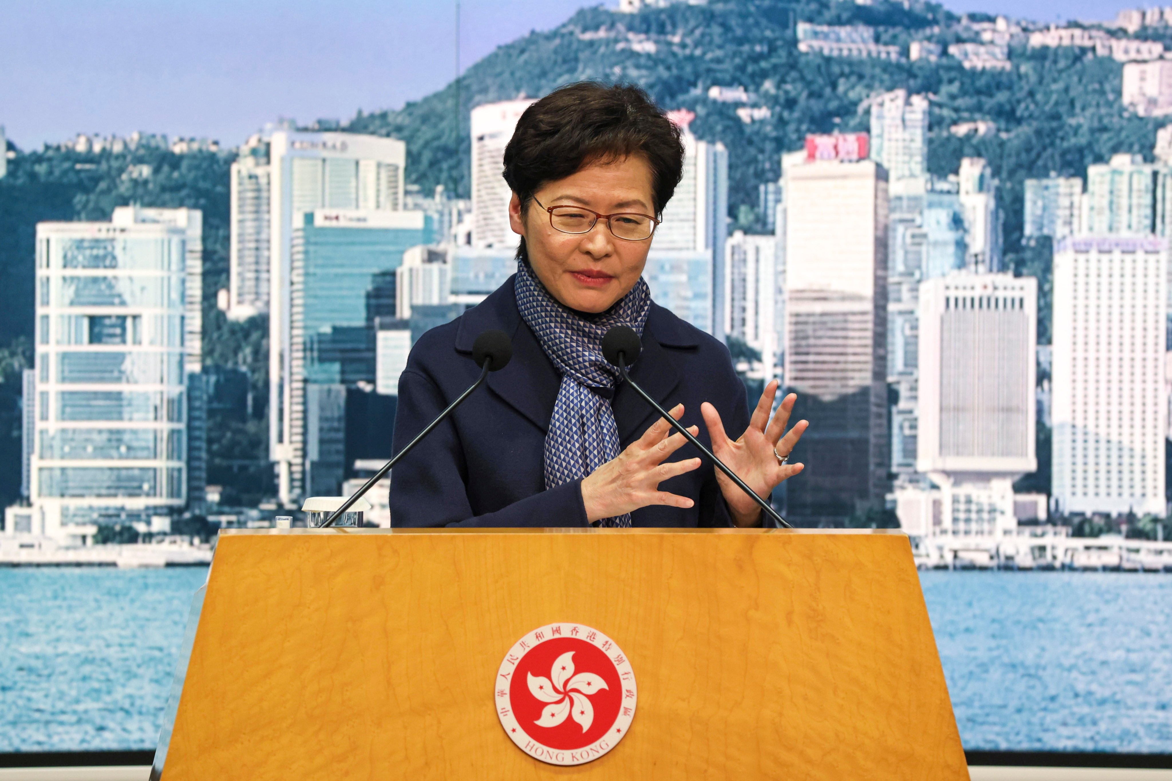 Carrie Lam served a five-year term as chief executive. Photo: May Tse