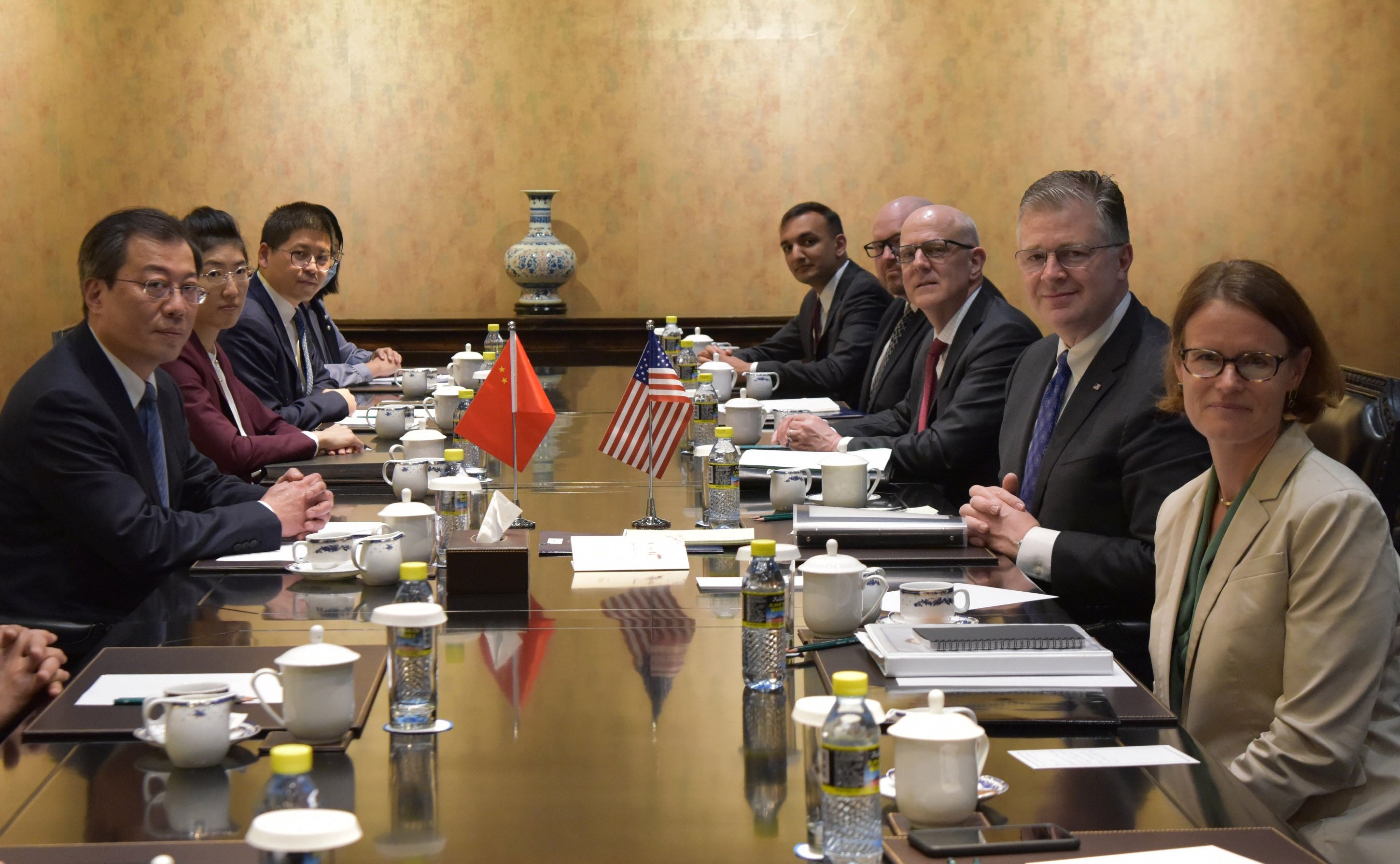 Tuesday’s talks took place ahead of an expected visit by US Secretary of State Antony Blinken. Photo: Handout