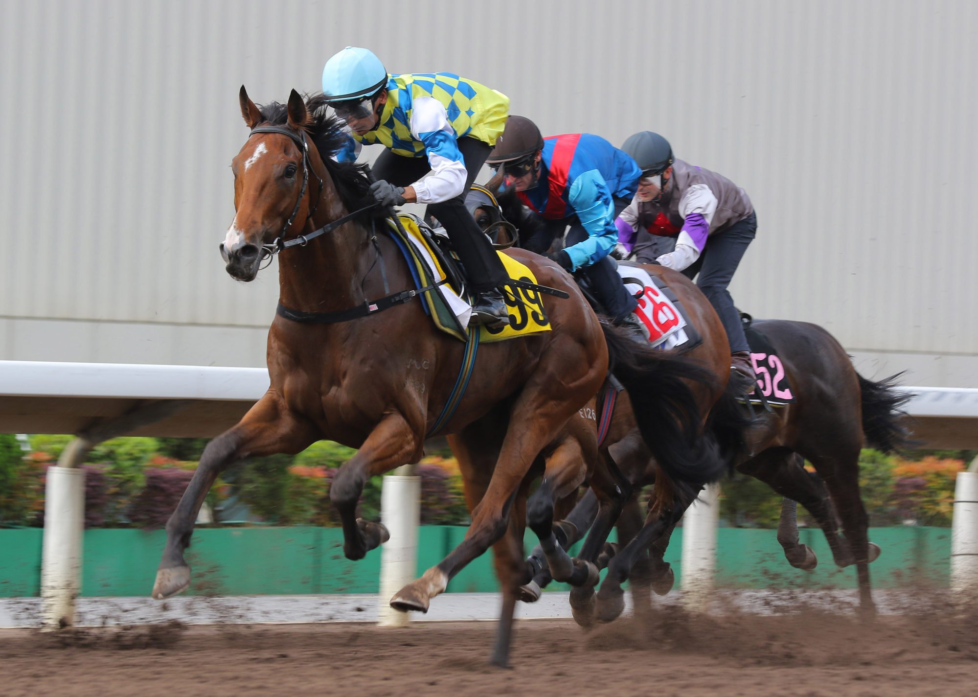Galaxy Patch storms home to win a Sha Tin trial.