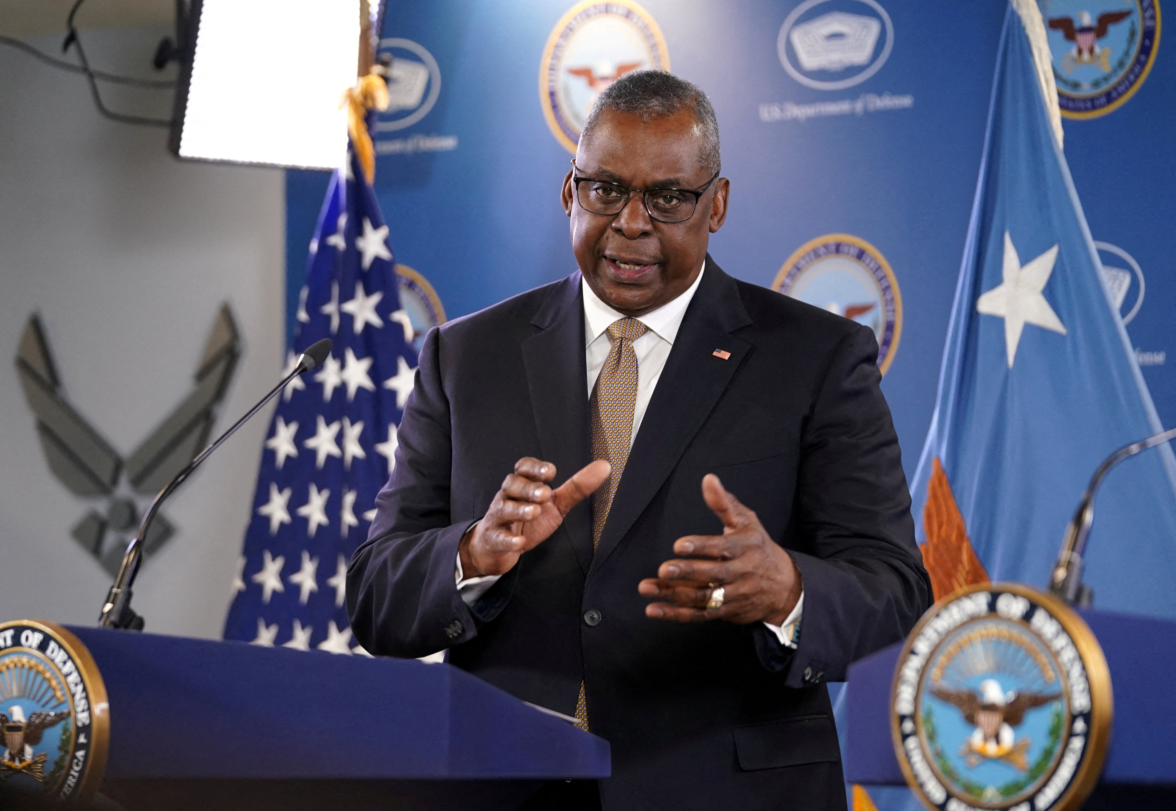 US Defence Secretary Lloyd Austin spoke with his Chinese counterpart on Tuesday. Photo: Reuters