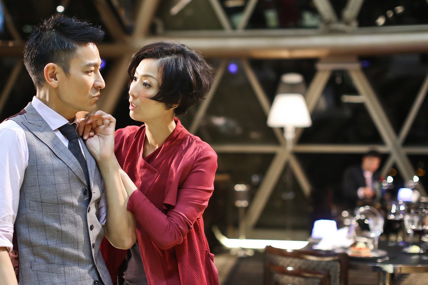 ***ONE TIME USE ONLY, PLEASE CLEAR THE COPYRIGHTS BEFORE RE-USE - OTUO*** Andy Lau(L) and Sammi Cheng star in Johnnie To’s Blind Detective(2013).   [11JUL2013 48HRsFILM REVIEW]