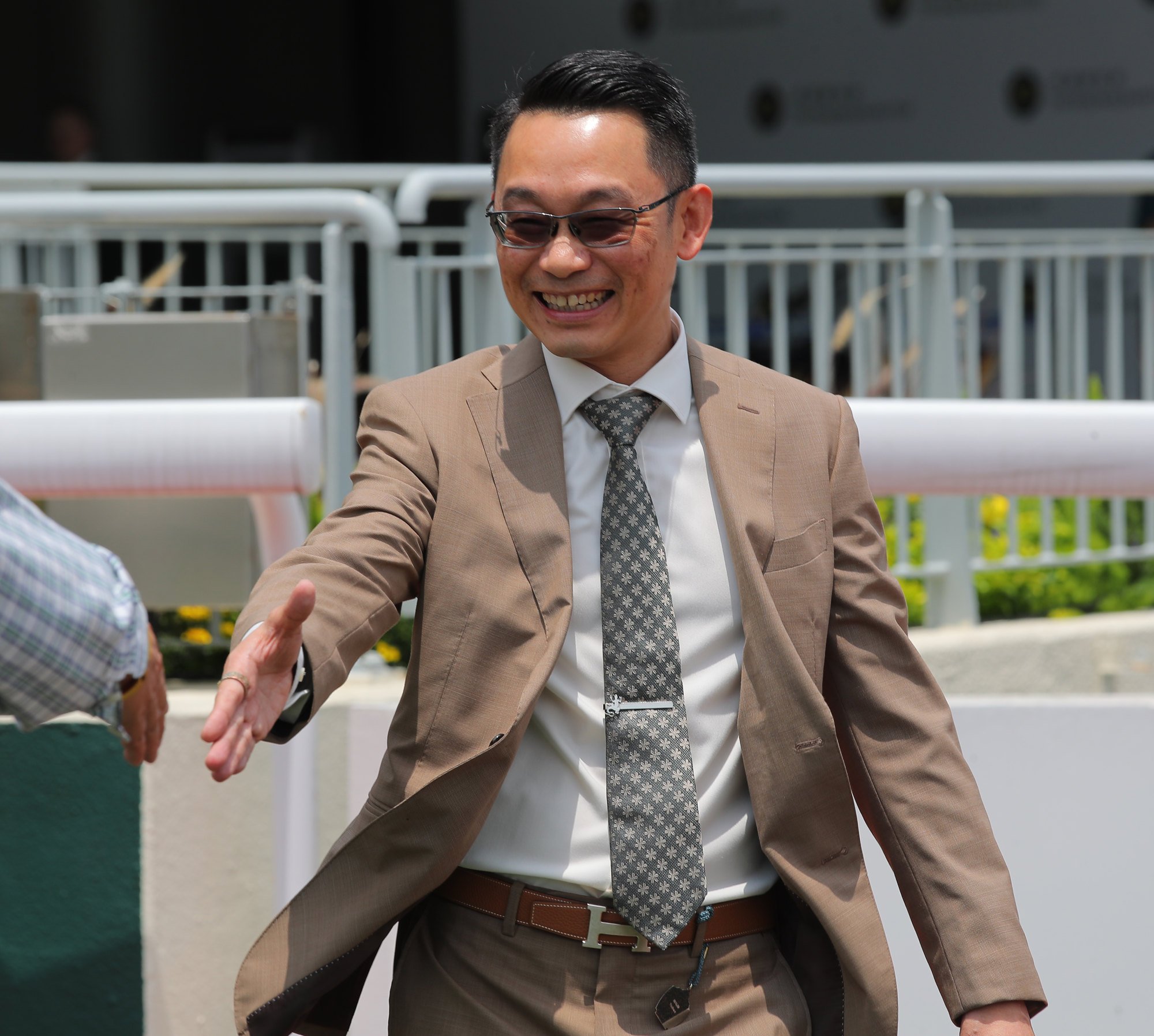 Trainer Jimmy Ting enjoys a recent double.
