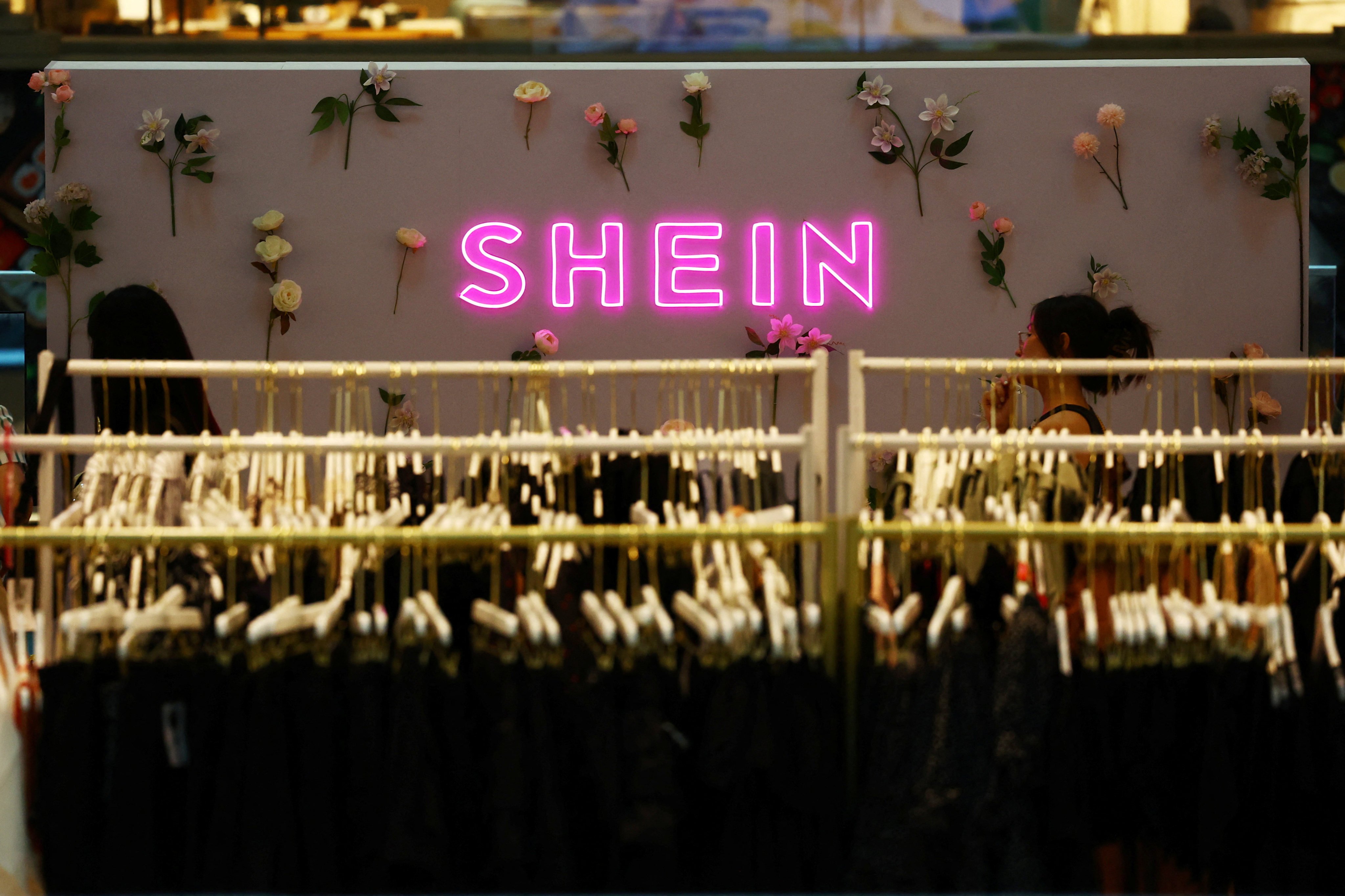 A Shein pop-up shop in Singapore. South African online fashion retailer Zando on Thursday launched an international e-commerce division. Photo: Reuters