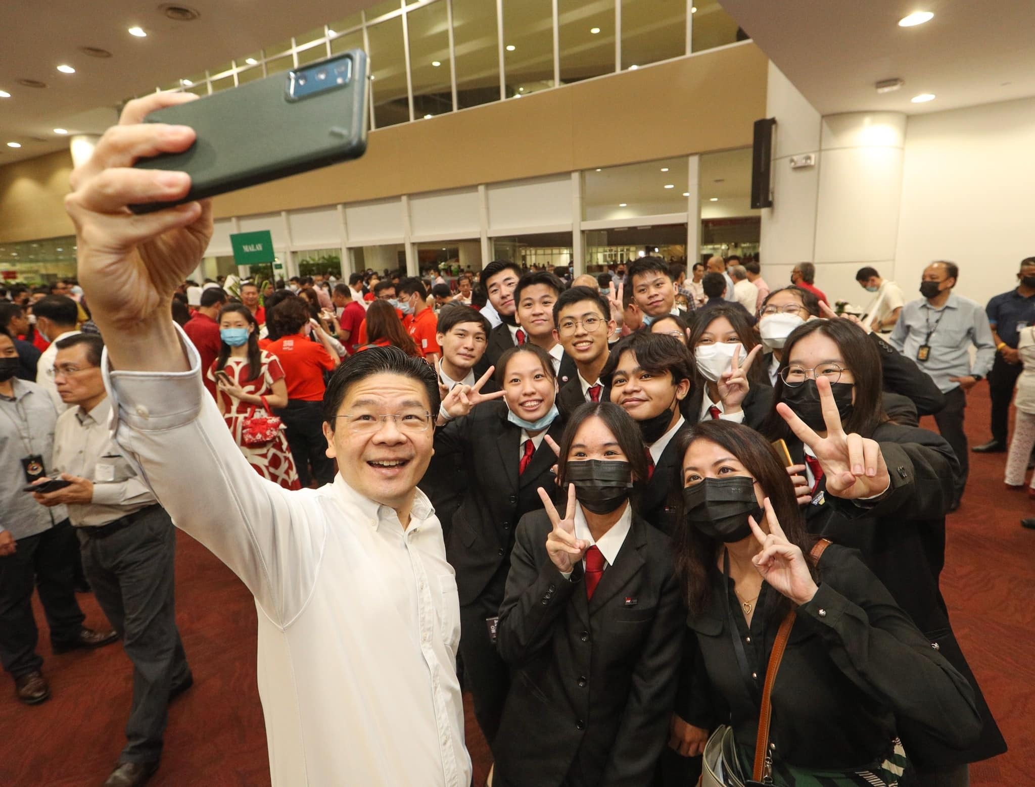 Lawrence Wong taking a wefie. Wong will become Singapore’s fourth prime minister on May 15. Photo: Facebook/Lawrence Wong
