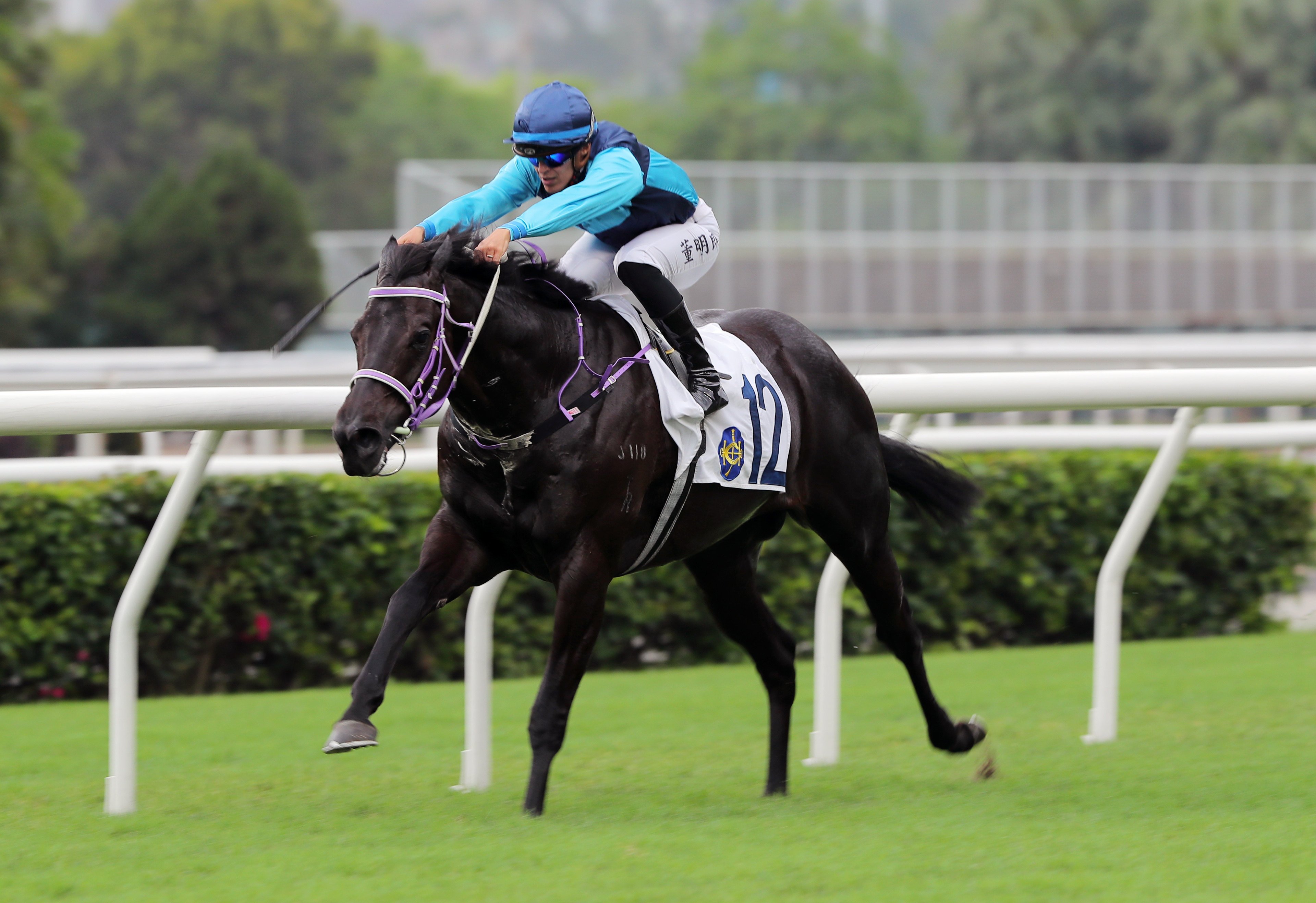 Sunny Da Best leads all the way to win impressively for Keagan de Melo. Photos: Kenneth Chan