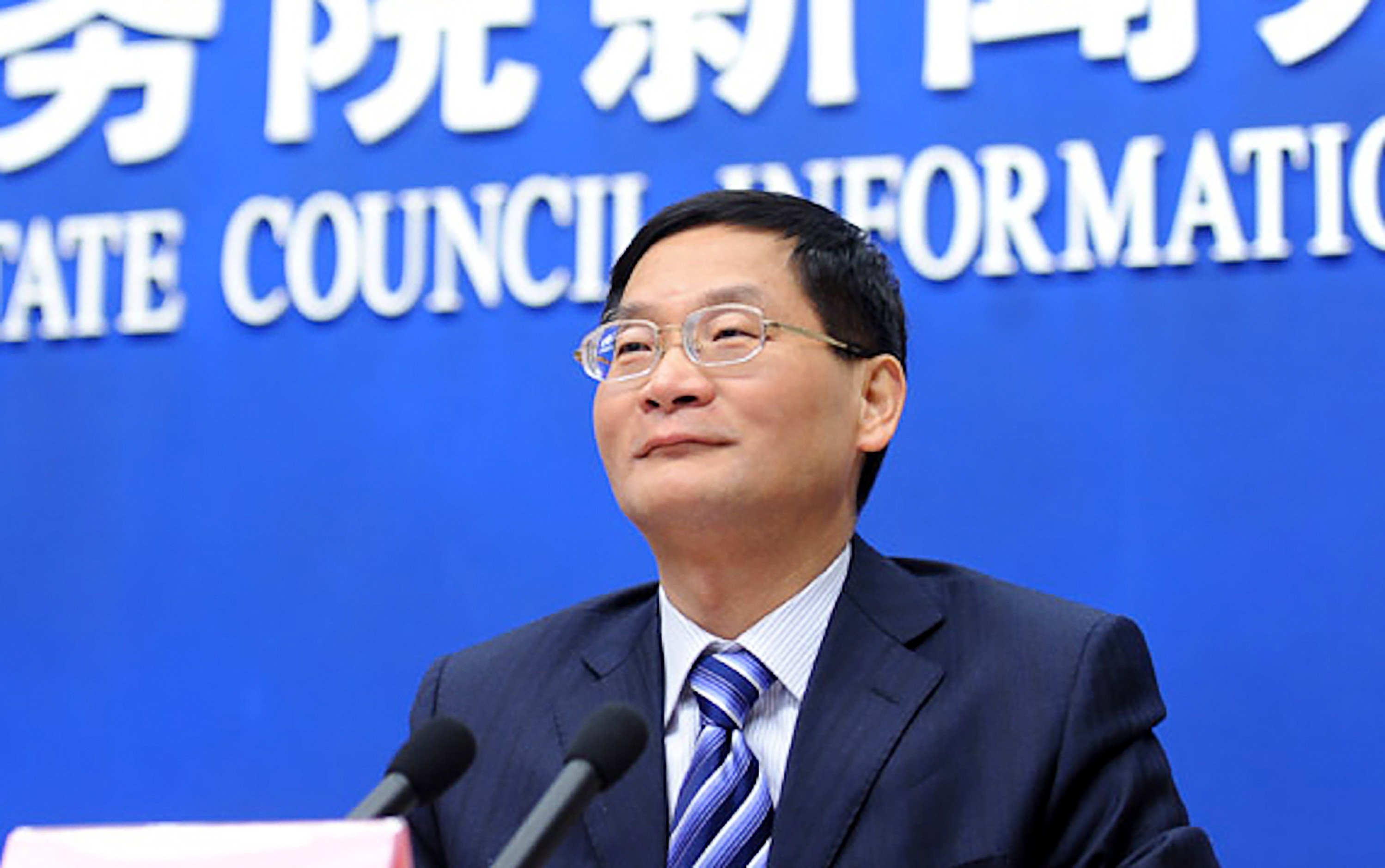 Sheng Songcheng, former chief of the central bank’s statistics department, says China’s service sector accounted for 54.6 per cent of the nation’s GDP last year. Photo: China State Council Information Office