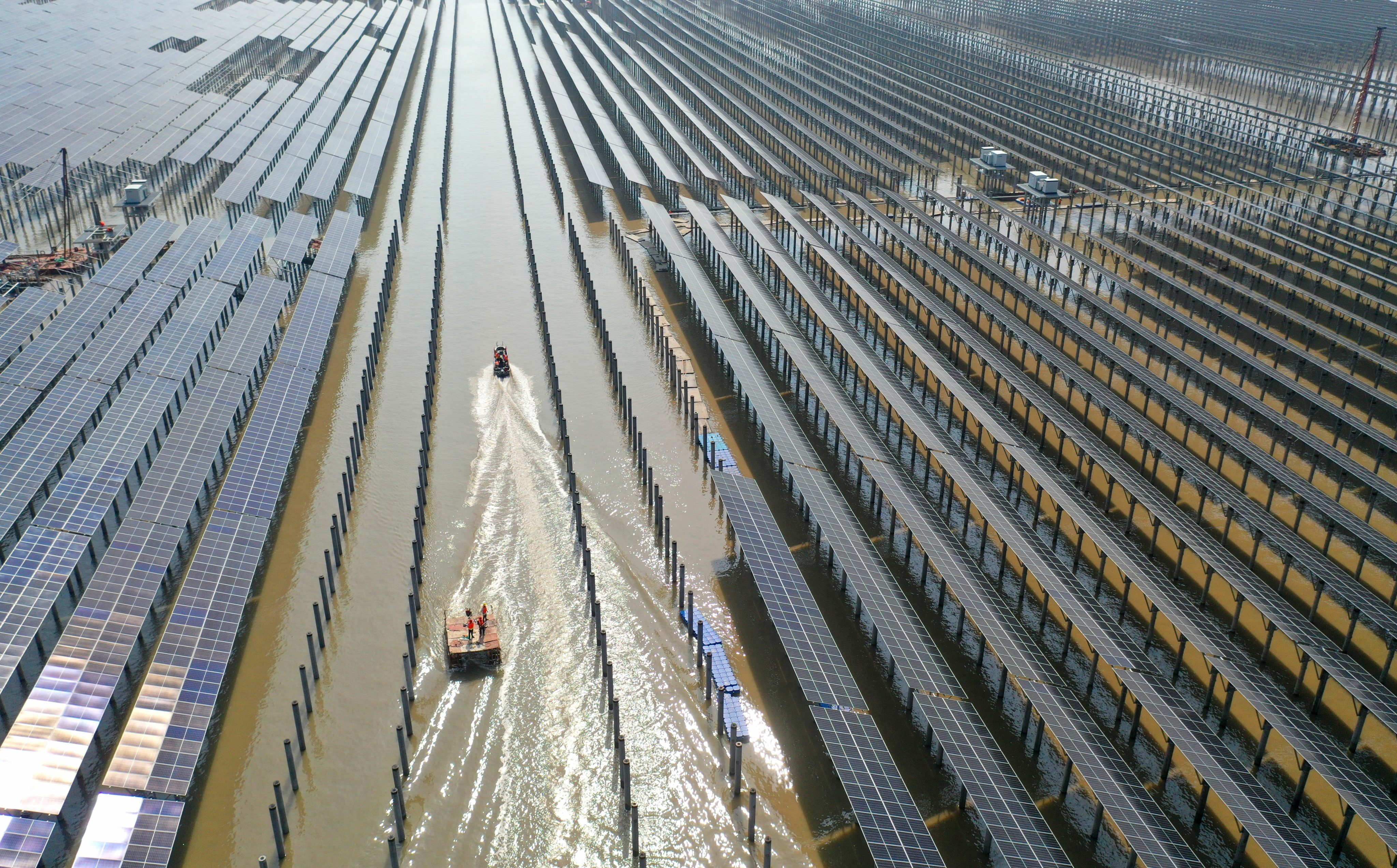 The proposed legislation is meant to encourage China’s transition to low-carbon energy. Photo: Xinhua