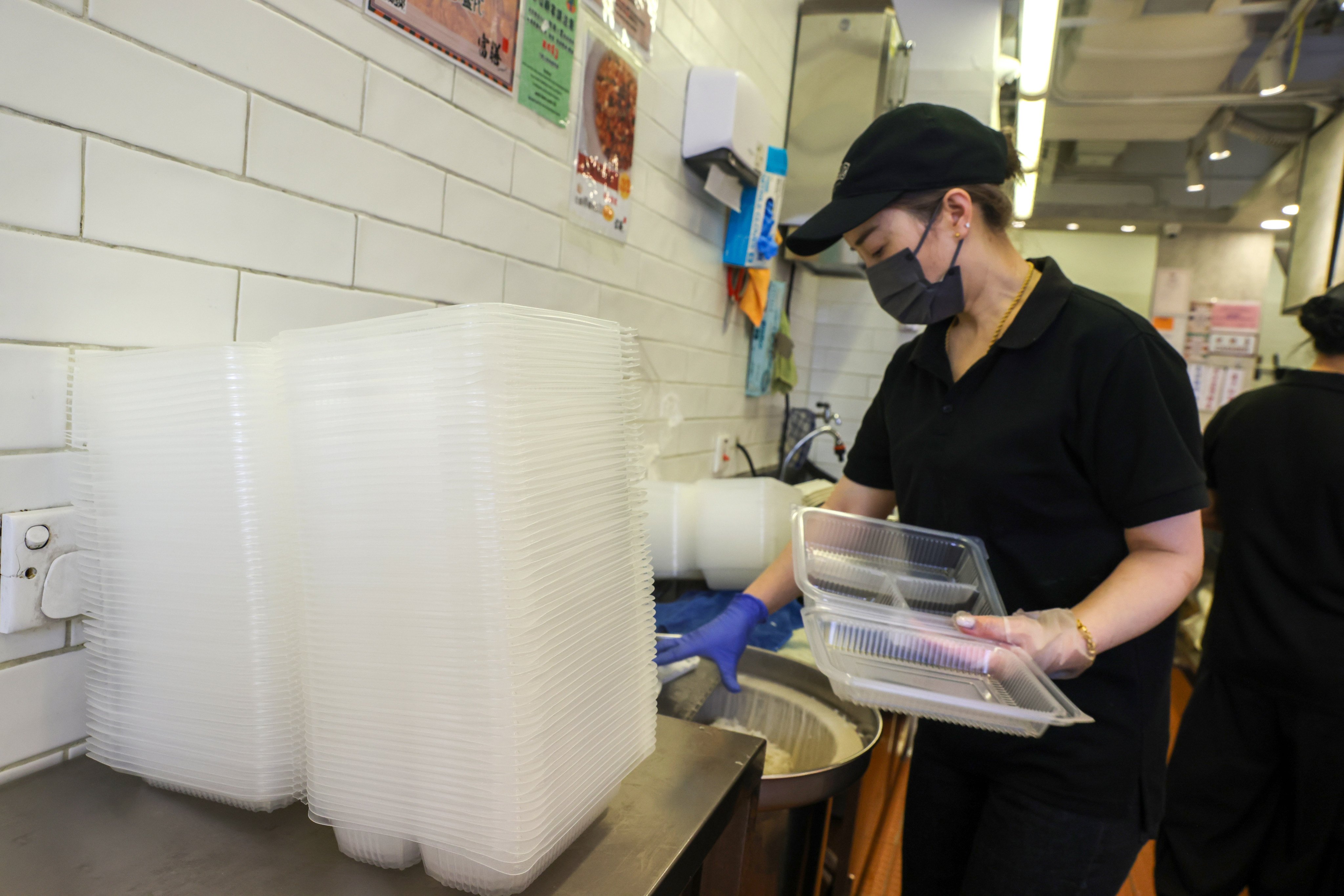 Hong Kong’s catering industry is adapting to the coming ban on single-use plastics. Photo: Yik Yeung-man