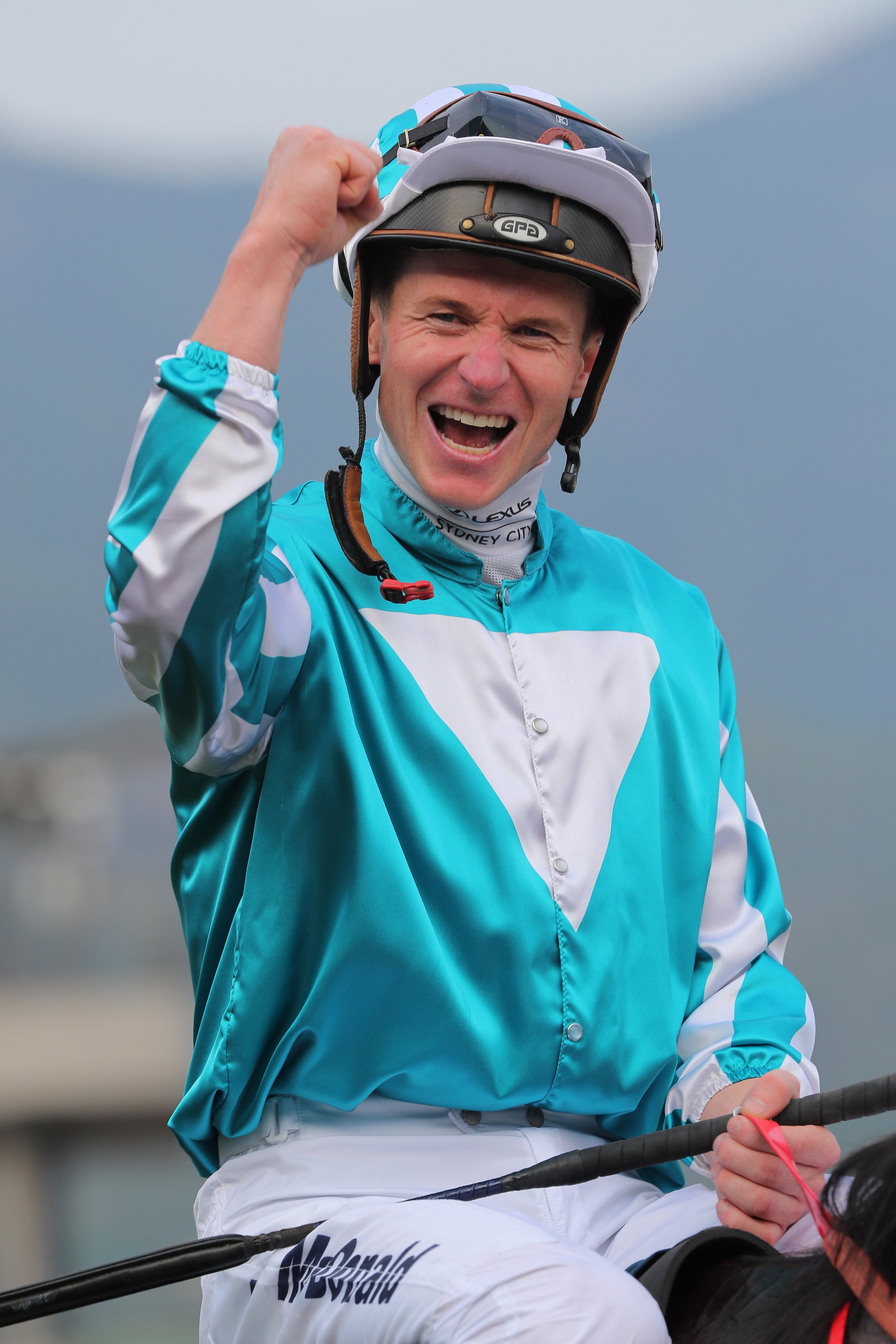 James McDonald celebrates Romantic Warrior’s Group One QE II Cup win last year. Photos: Kenneth Chan