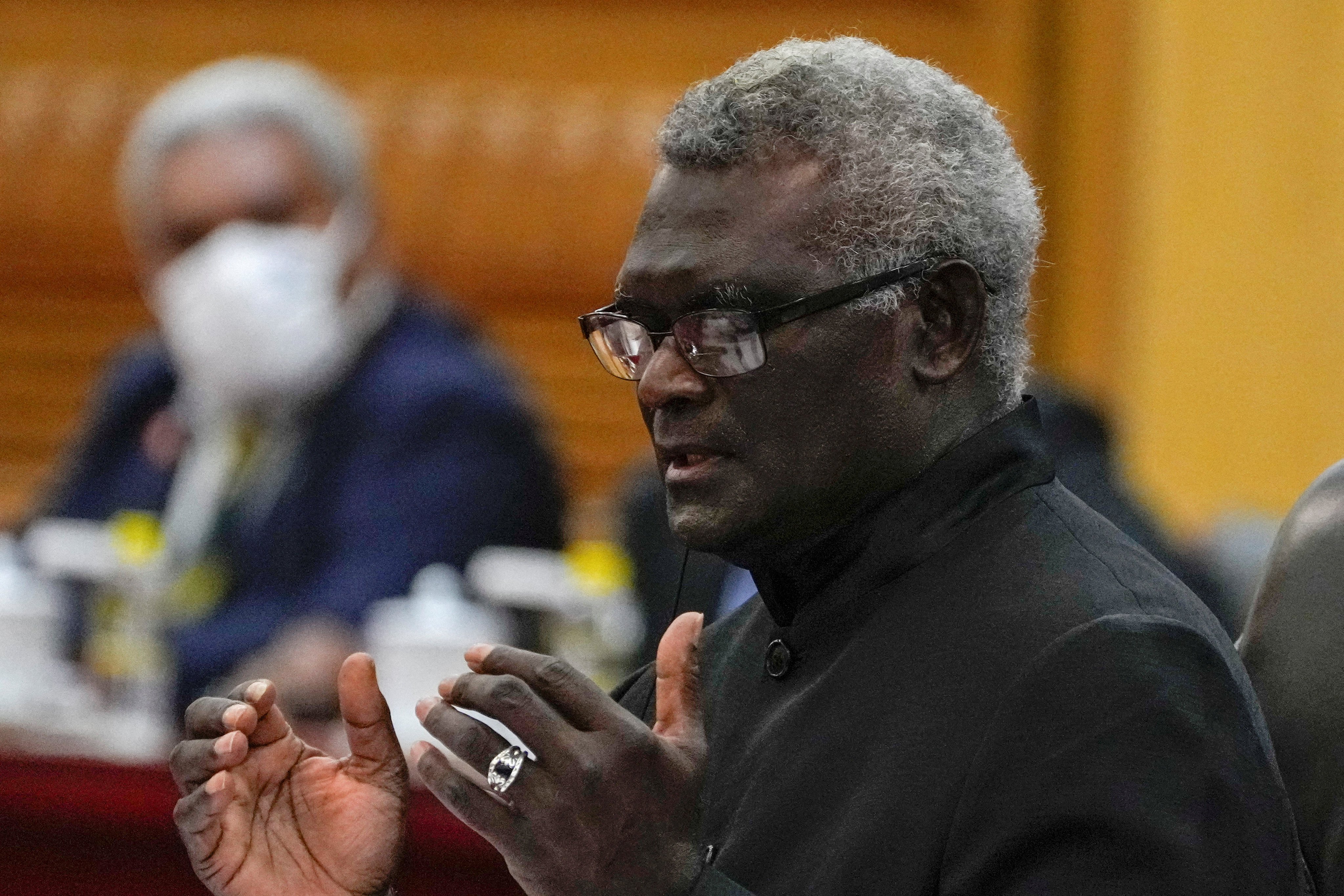 Solomon Islands’ Prime Minister Manasseh. His party has won 12 seats with six contests still in play, well short of a majority in the 50-seat parliament. Photo: Reuters