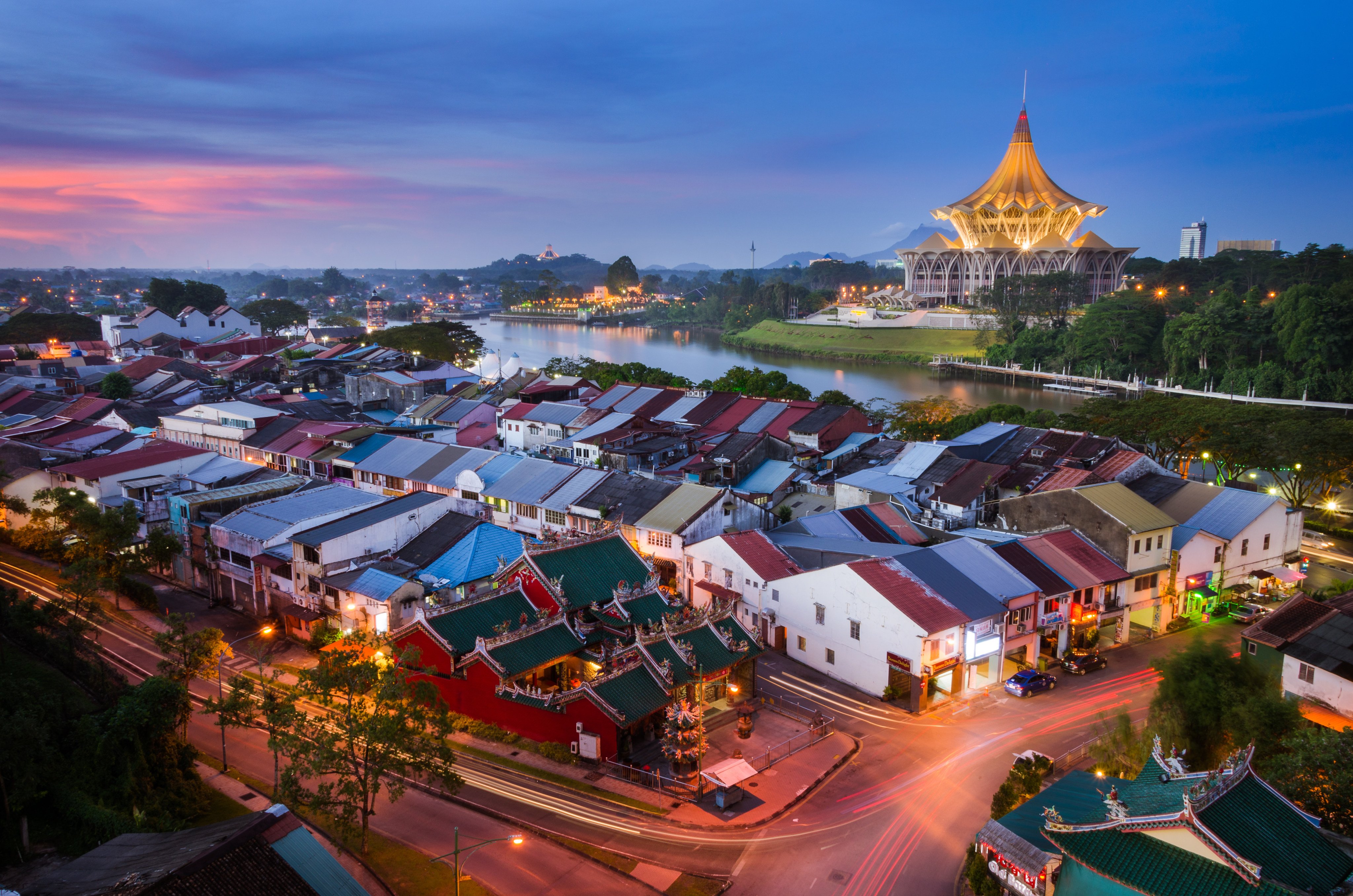 Kuching, capital of Sarawak state. There is a growing push for autonomy in Malaysia’s Sarawak state. Photo: Shutterstock.
