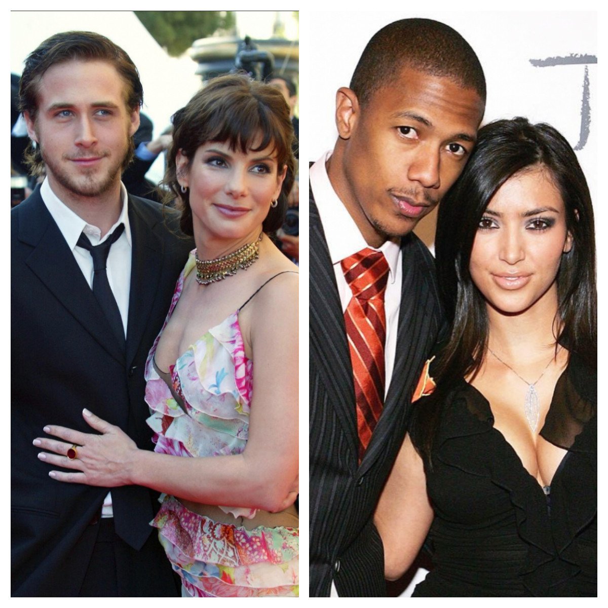 Ryan Gosling and Sandra Bullock once dated, as did Nick Cannon and Kim Kardashian. Photos: Instagram