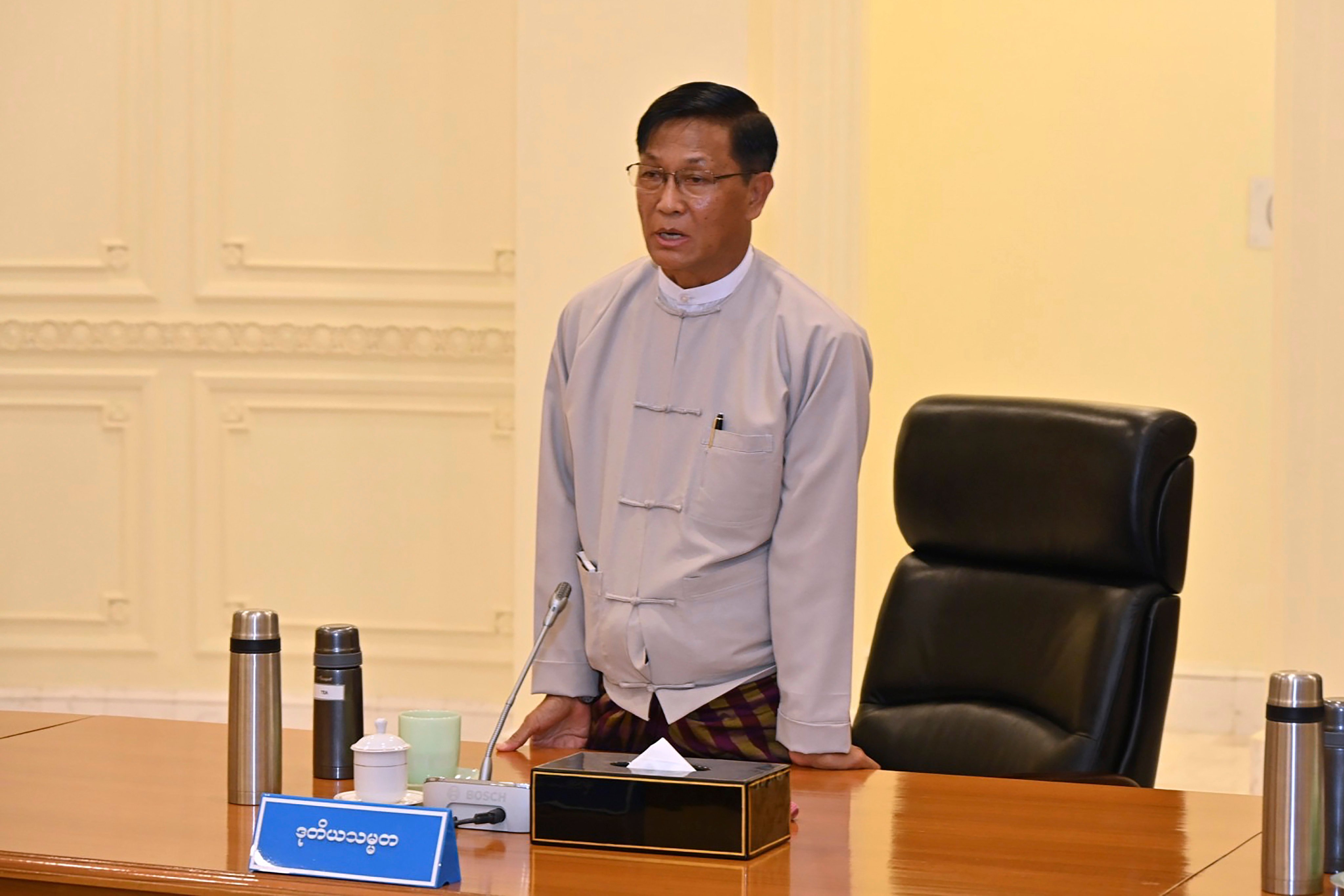 Myanmar’s Vice-President Henry Van Thio has stepped down. Photo: The Military True News Information Team via AP