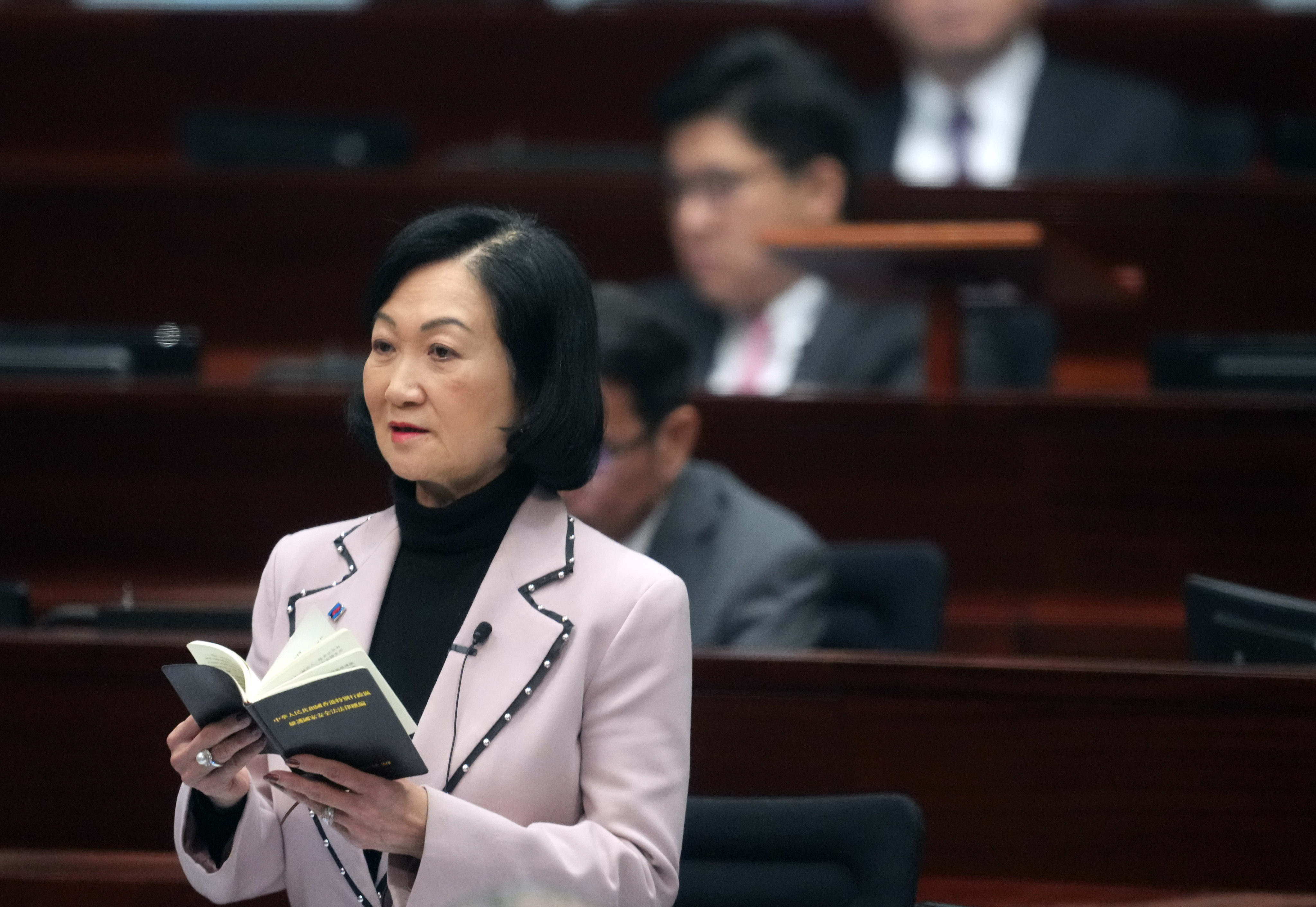 Regina Ip Lau Suk-yee, convenor of the government’s key decision-making Executive Council, argues the current situation is an “inflection point” for the city. Photo: Sam Tsang