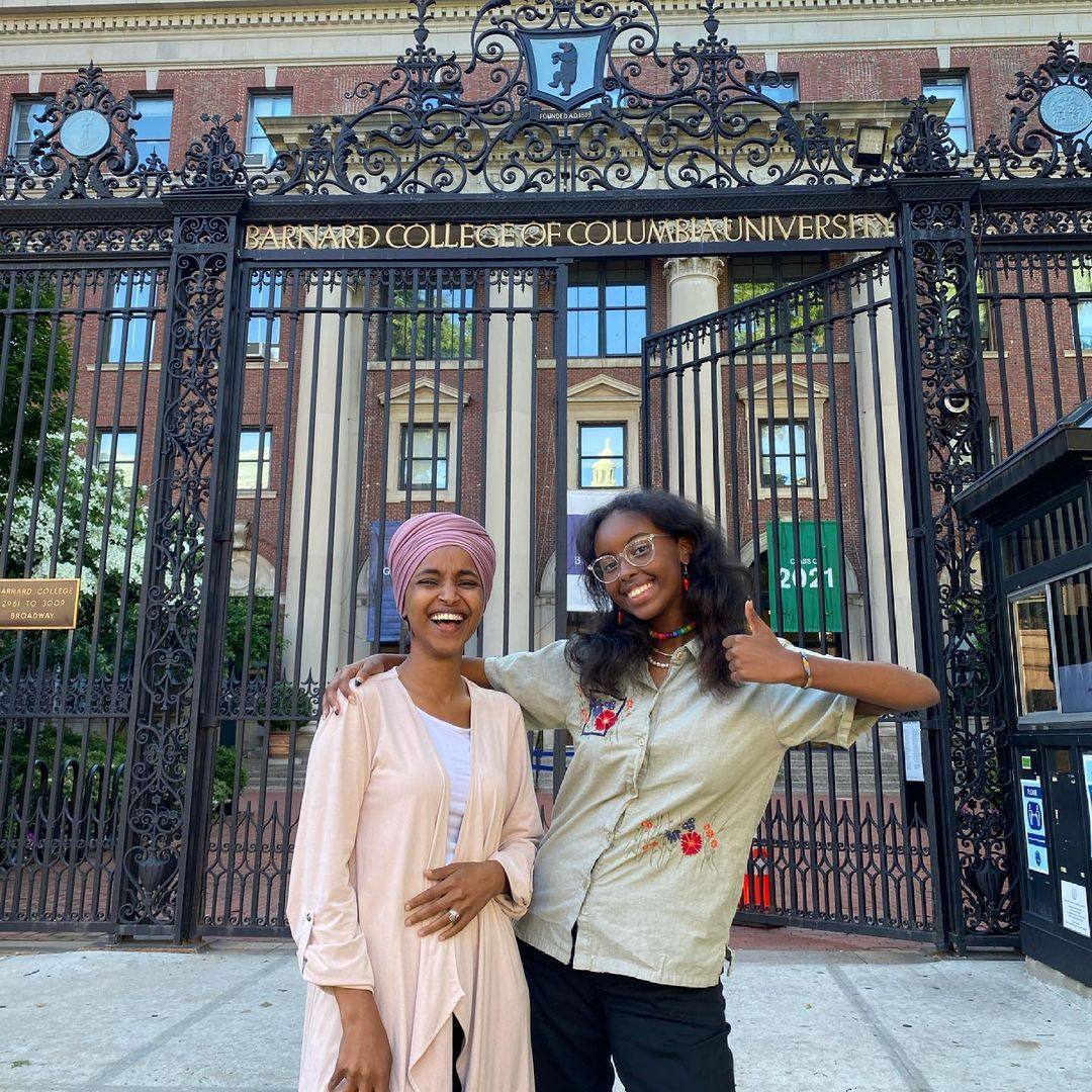 Ilhan Omar and her daughter Isra Hirsi. Photo: @israhirsi/Instagram