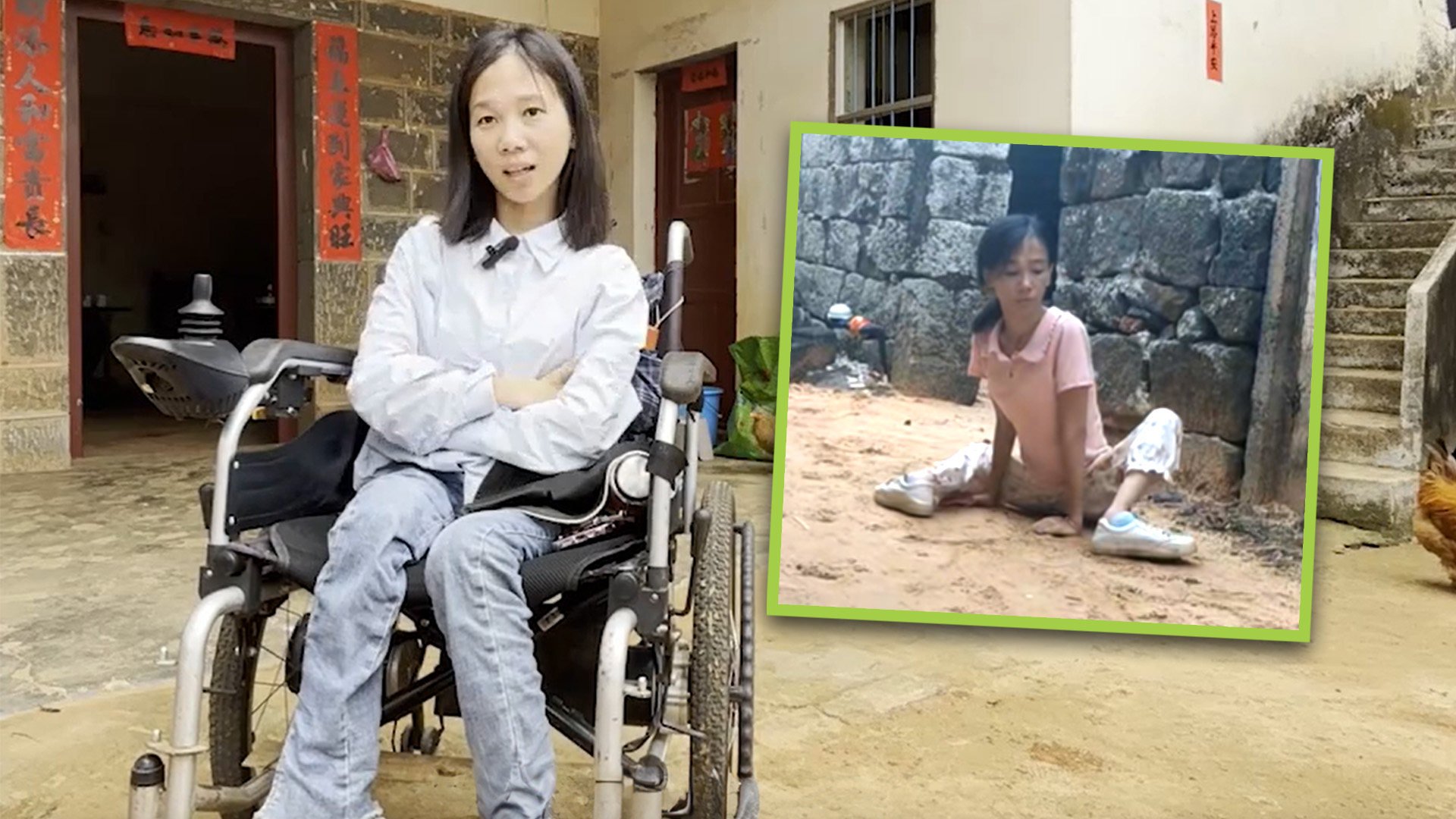 A disabled woman in China has hit back at “hurtful” online abusers who have attacked her for being “selfish” and an “unfit” mother. Photo: SCMP composite/Douyin/The Paper